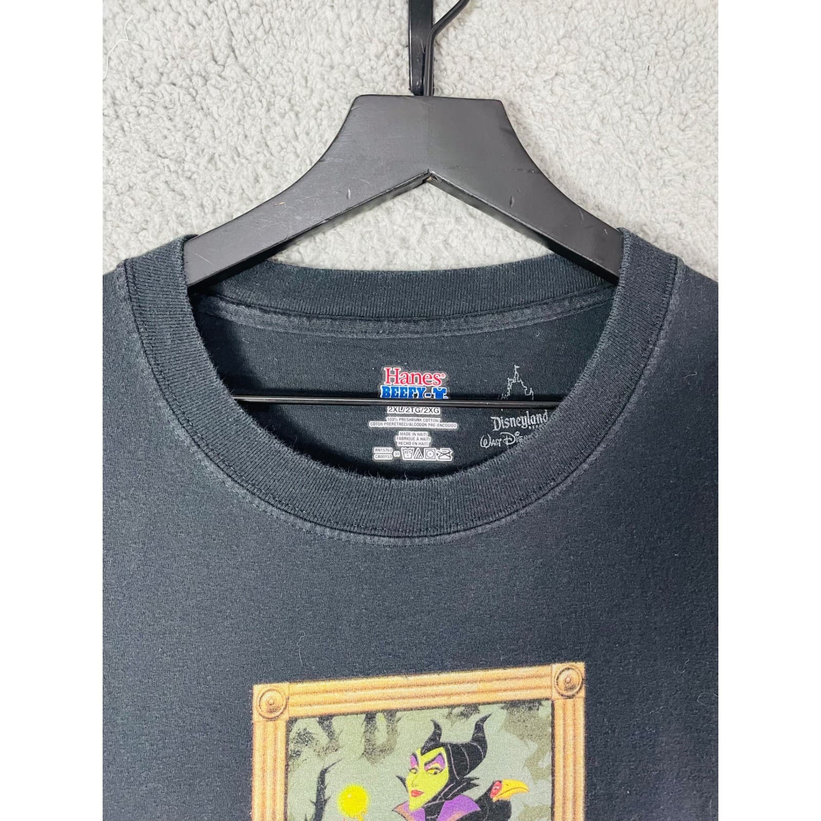 Disney Parks Maleficent Villain Black T Shirt Hanes Mens 2XL Disneyland World - Thumbnail 7