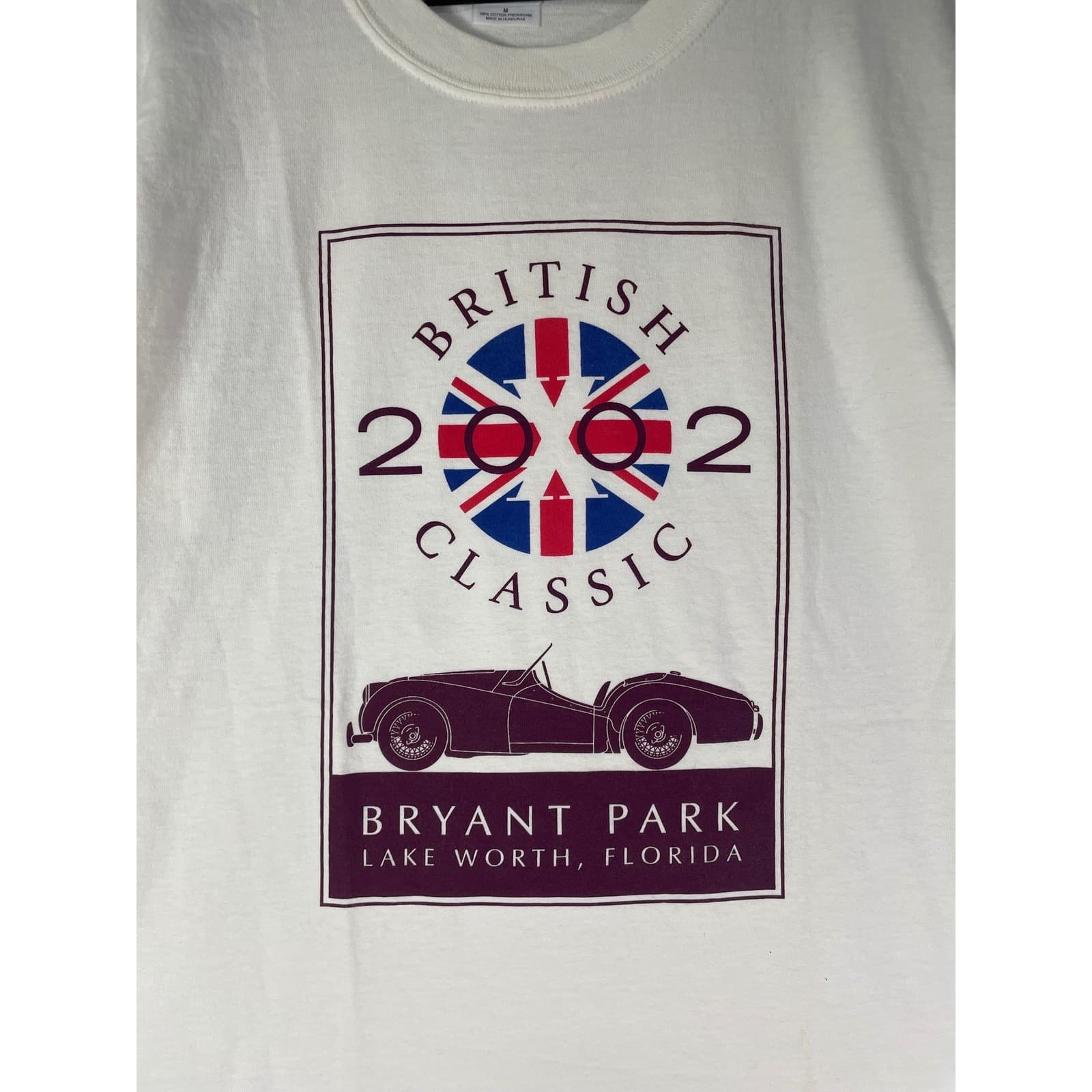 Vintage 2002 British Classic Car Show T Shirt Mens M Bryant Park Florida - Thumbnail 6