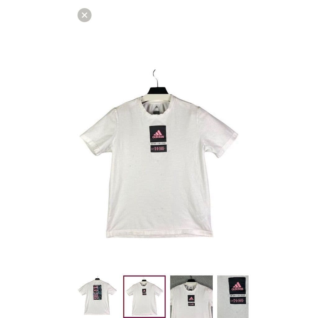 Adidas x Toy Story Youth T-Shirt Size L White Disney Pixar Kids Unisex Tee - Thumbnail 2