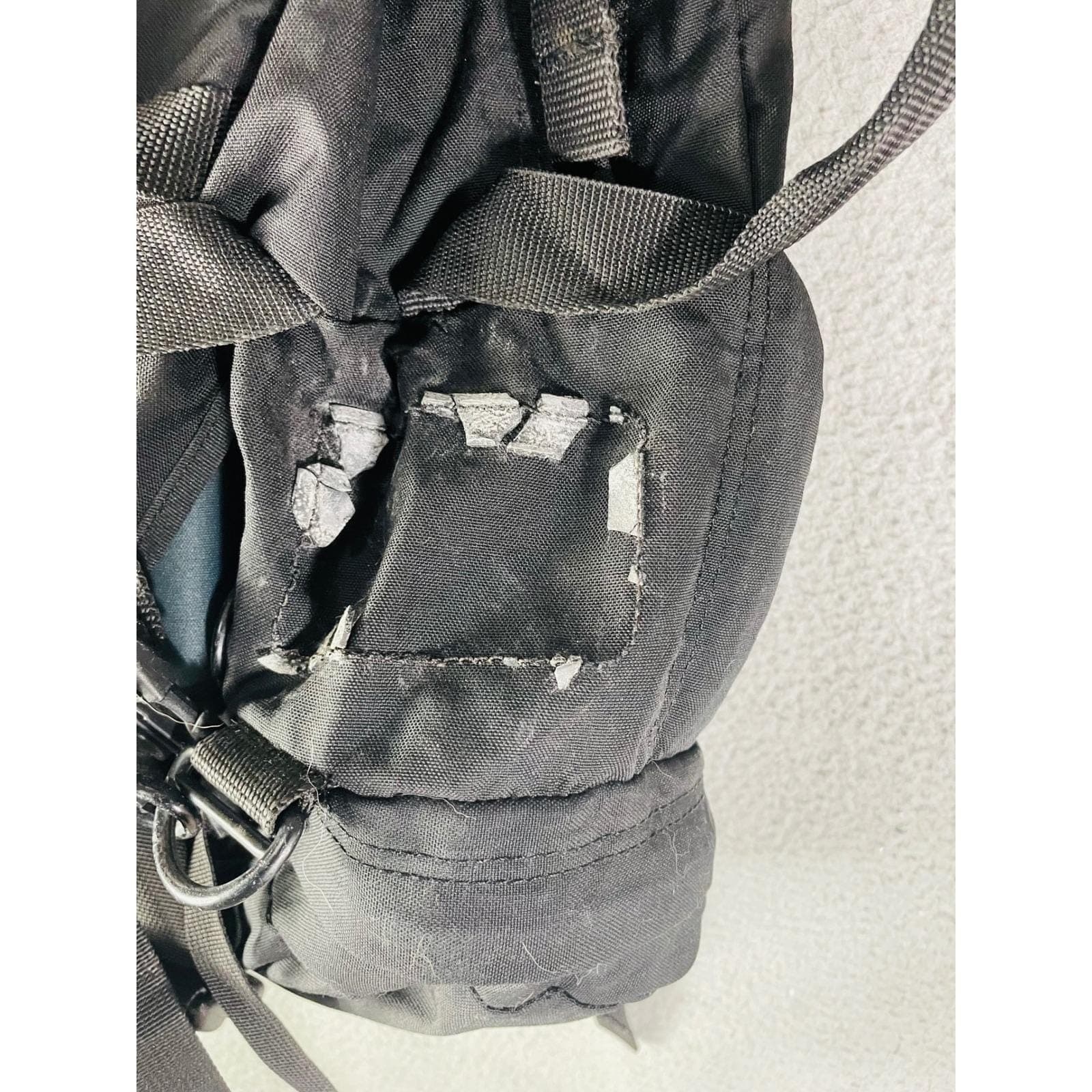 Vintage JanSport Internal Frame Backpack Black Hiking Camping Trail Pack Gear - Thumbnail 9
