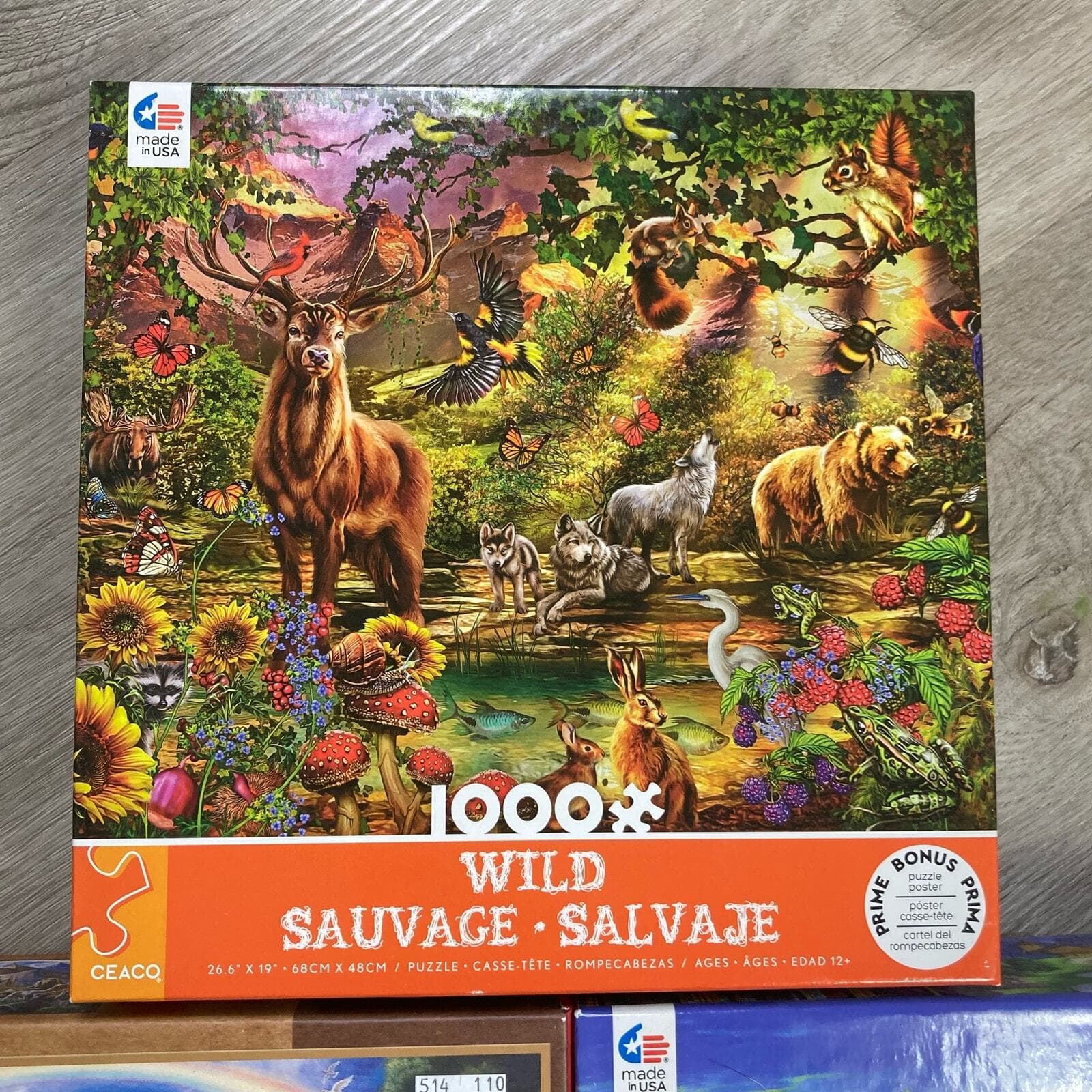 Puzzle Bundle 3 Pack Noah's Ark + Animals 550-1000 Pieces Animal Theme Ages 12+ - Thumbnail 2