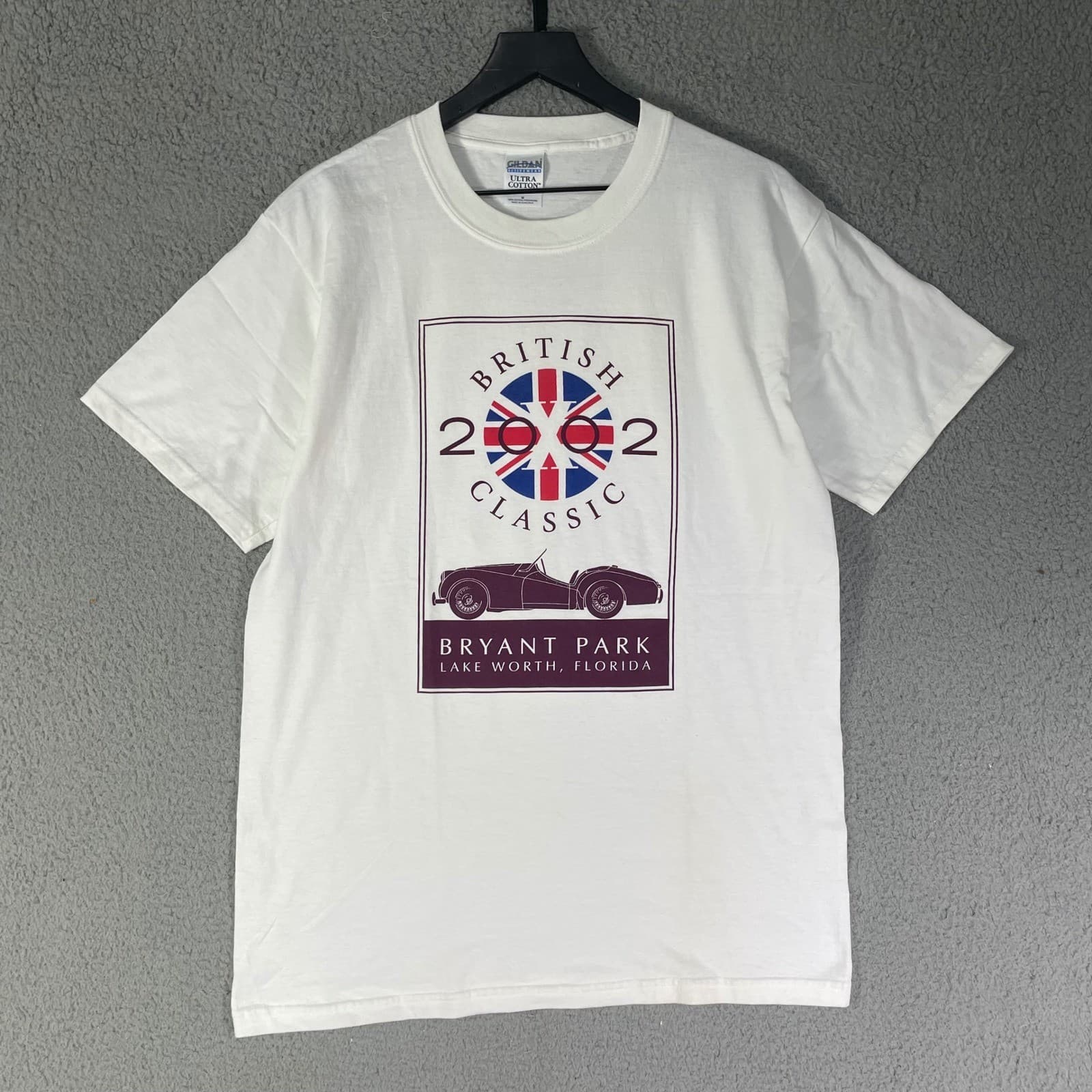 Vintage 2002 British Classic Car Show T Shirt Mens M Bryant Park Florida - Thumbnail 4