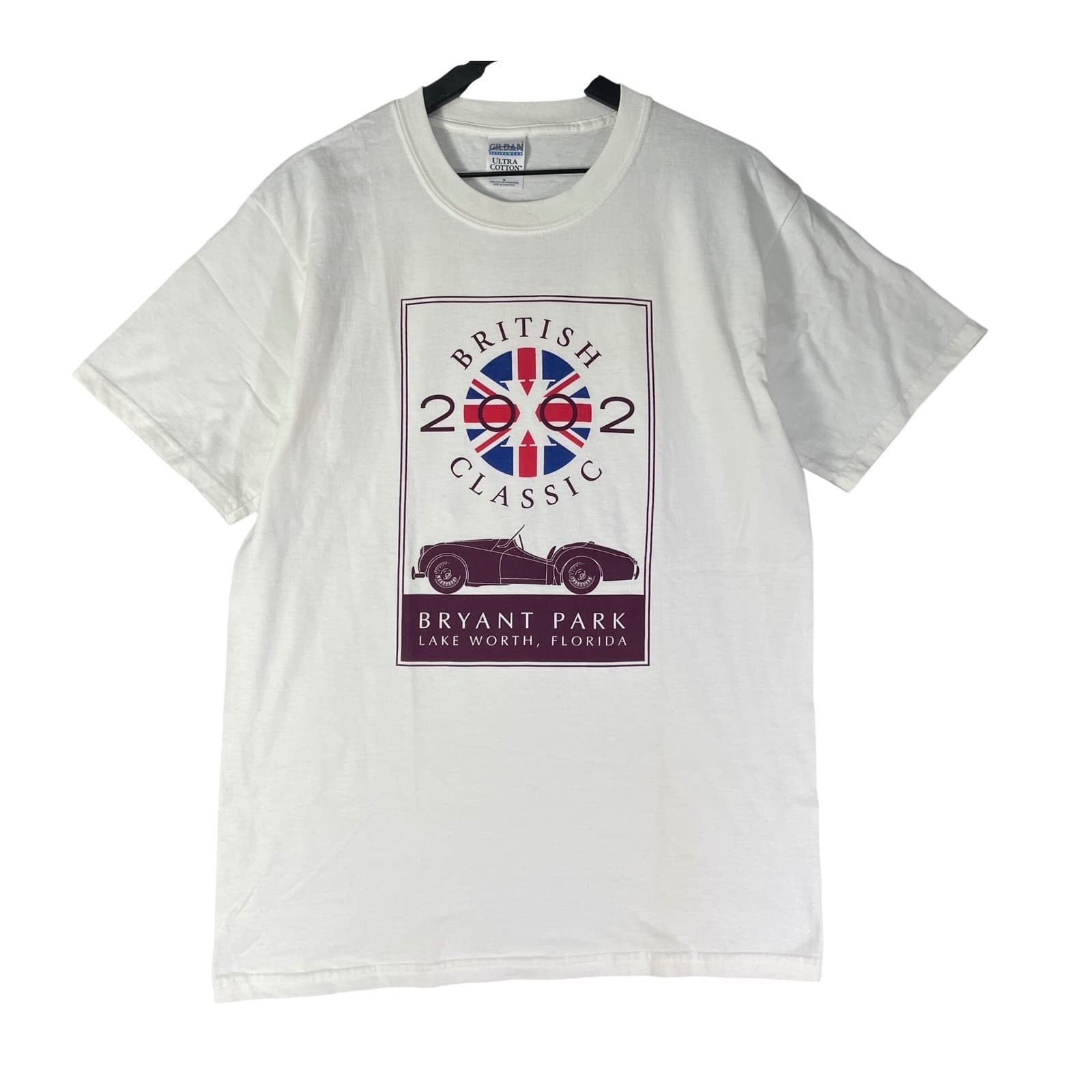 Vintage 2002 British Classic Car Show T Shirt Mens M Bryant Park Florida