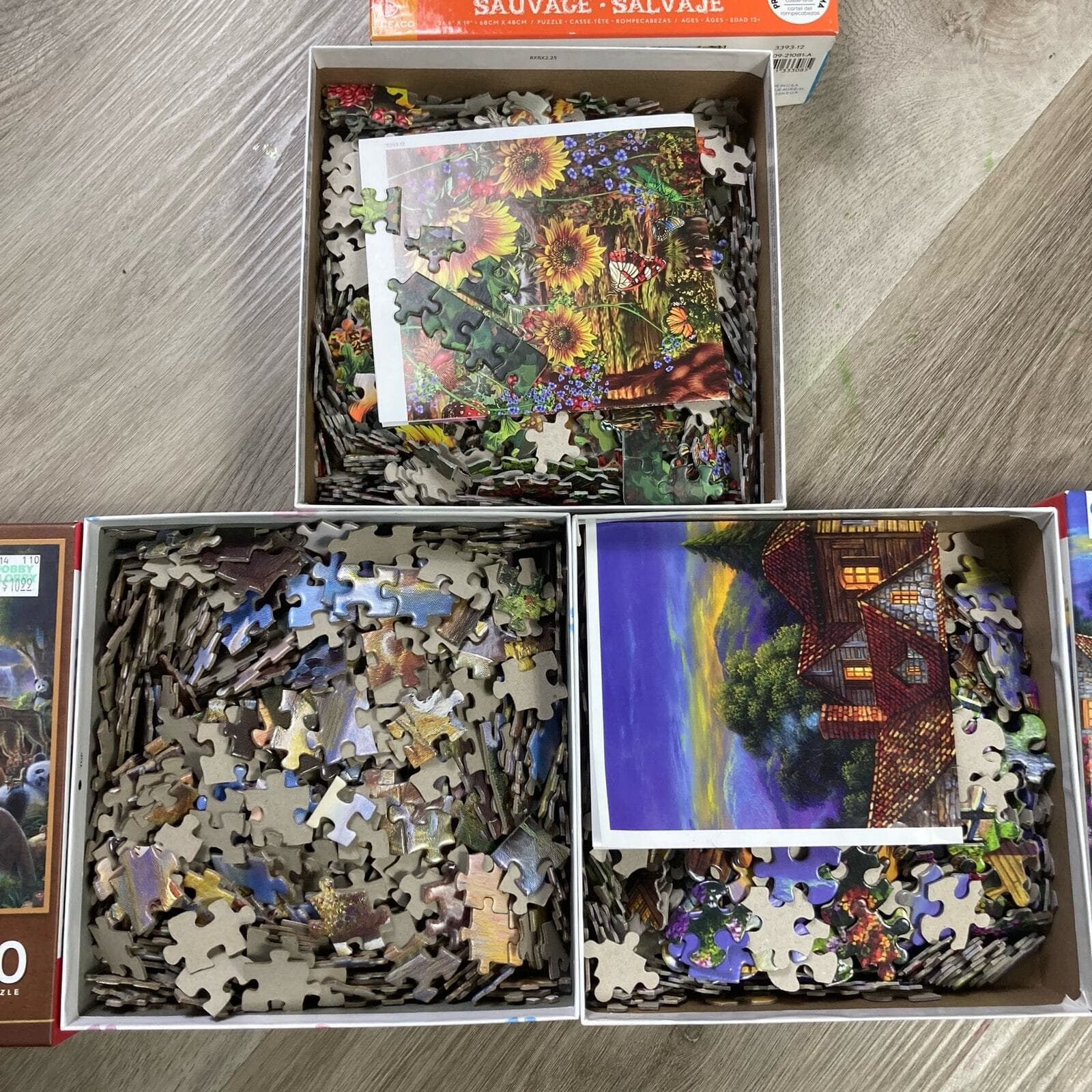 Puzzle Bundle 3 Pack Noah's Ark + Animals 550-1000 Pieces Animal Theme Ages 12+ - Thumbnail 7