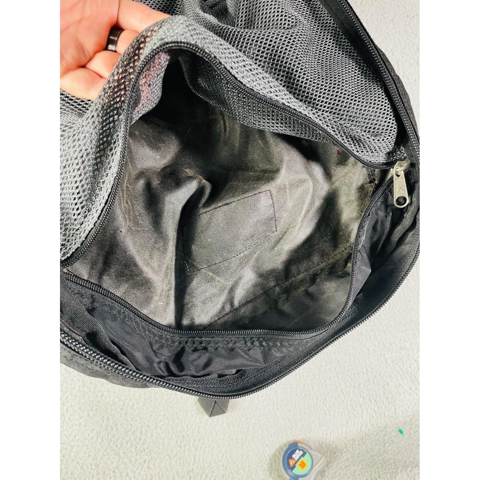 Vintage JanSport Internal Frame Backpack Black Hiking Camping Trail Pack Gear - Thumbnail 11