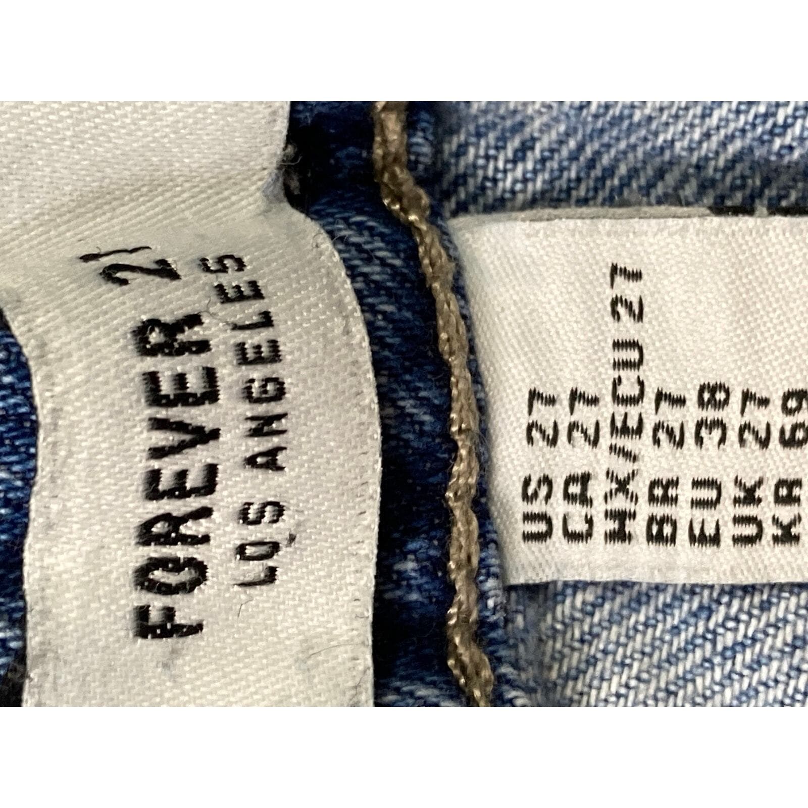 Forever 21 Women's Blue Distressed Denim Cutoff Shorts Size 27 Casual - Thumbnail 9