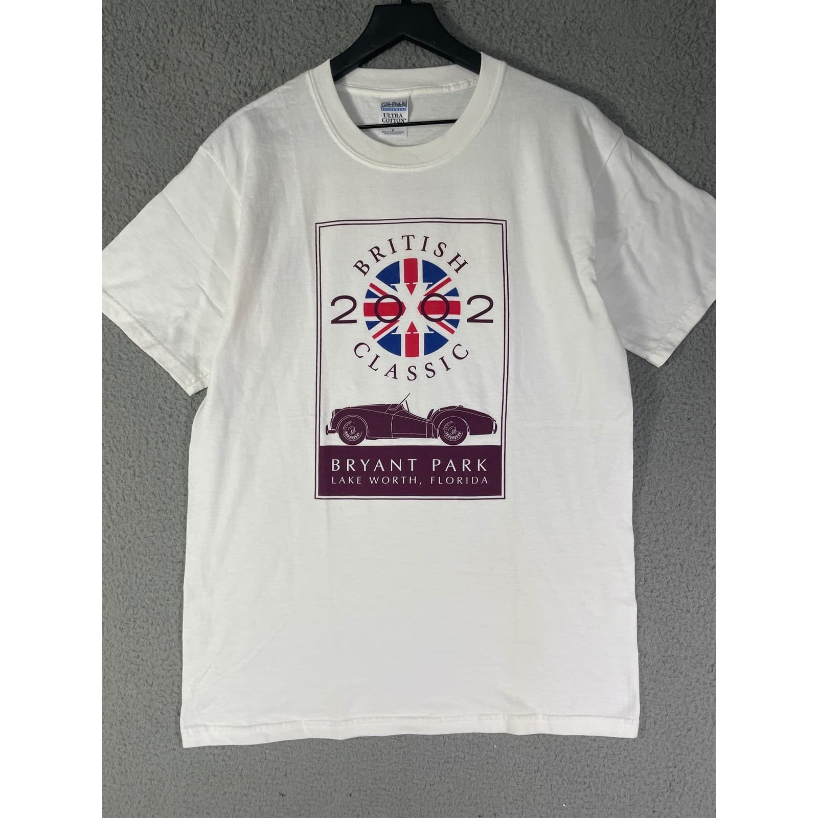 Vintage 2002 British Classic Car Show T Shirt Mens M Bryant Park Florida - Thumbnail 5