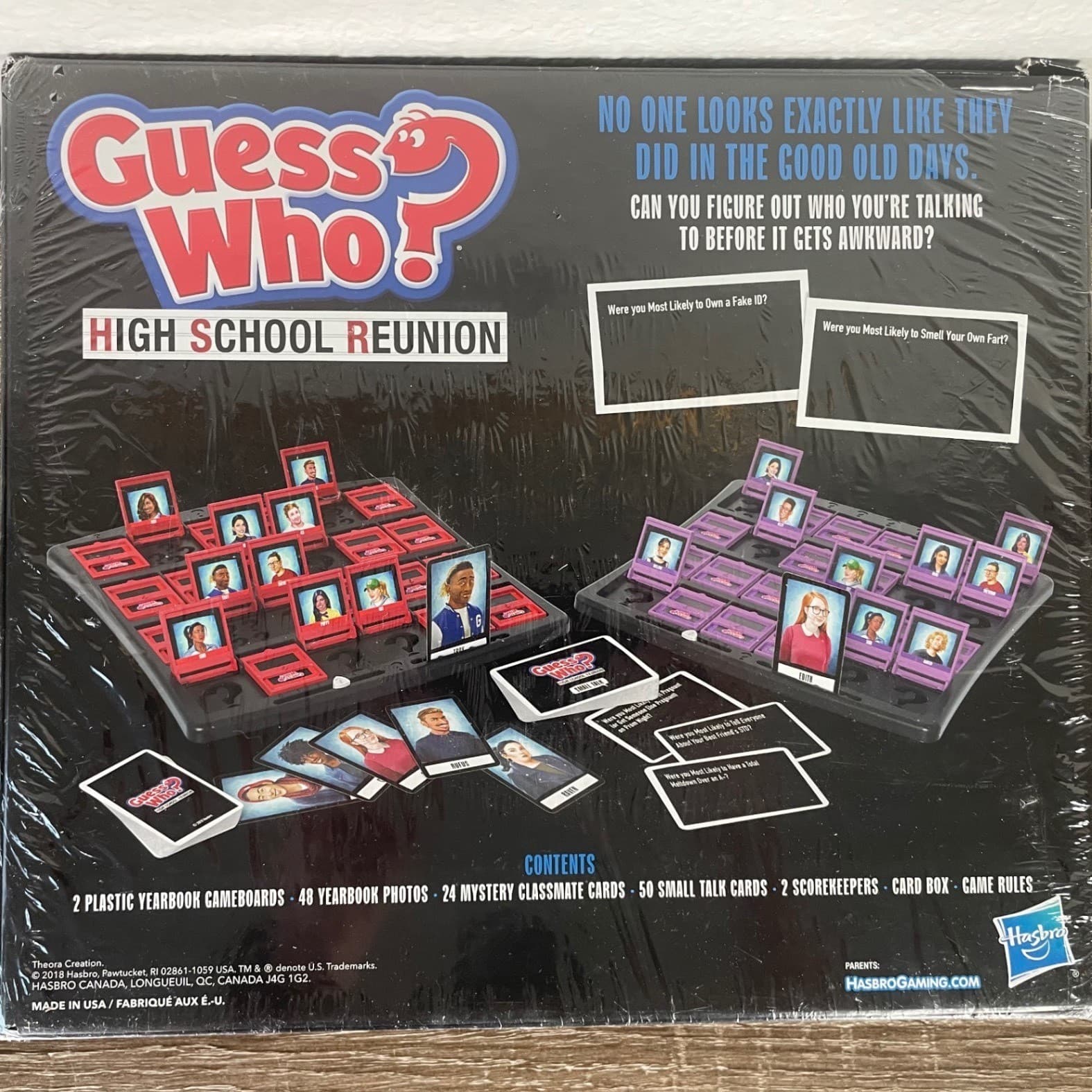 Guess Who High School Reunion Hasbro Adult Parody Board Game New Sealed Party - Thumbnail 8