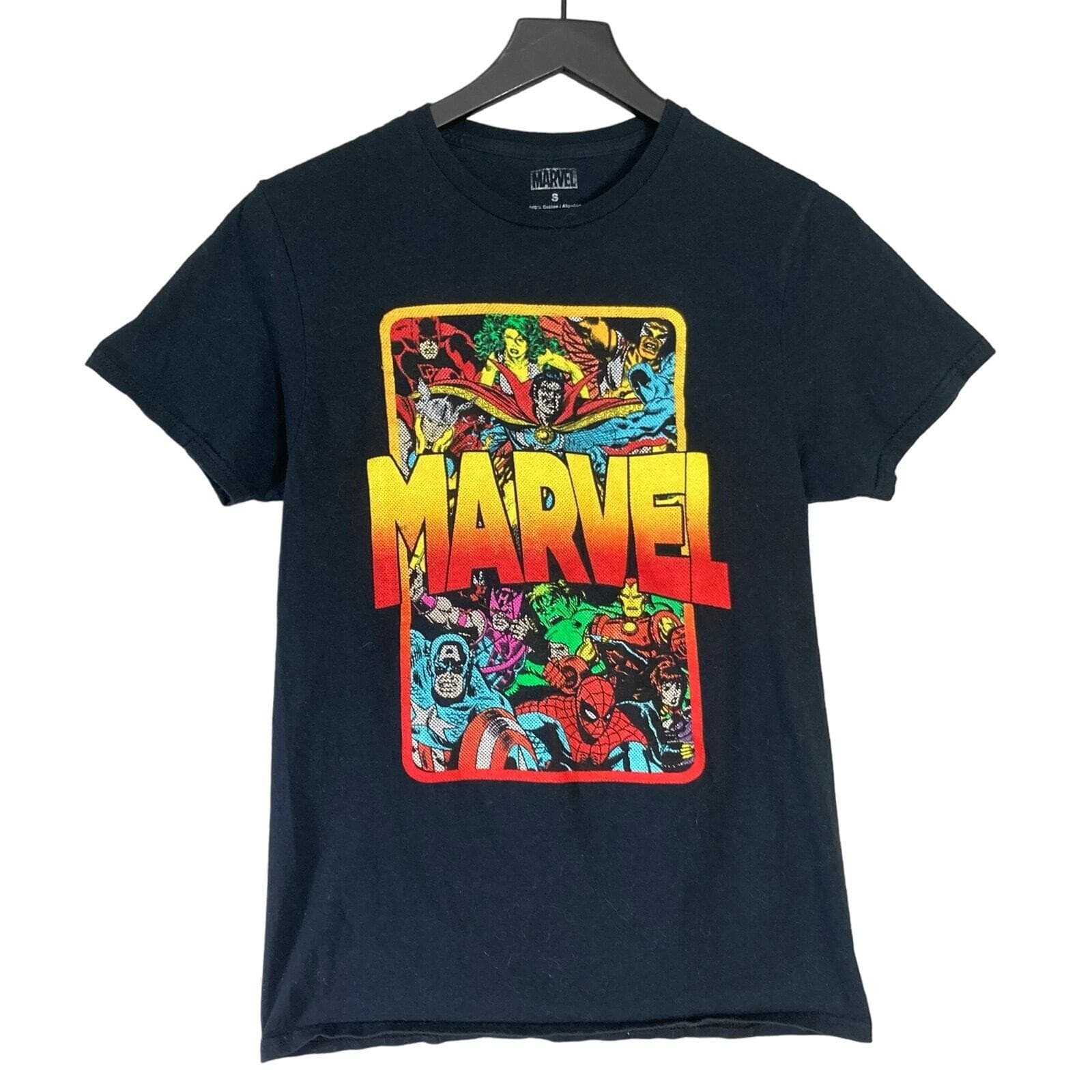 Marvel Women's Superheroes Graphic T-Shirt Black Size S Casual Top - Thumbnail 3