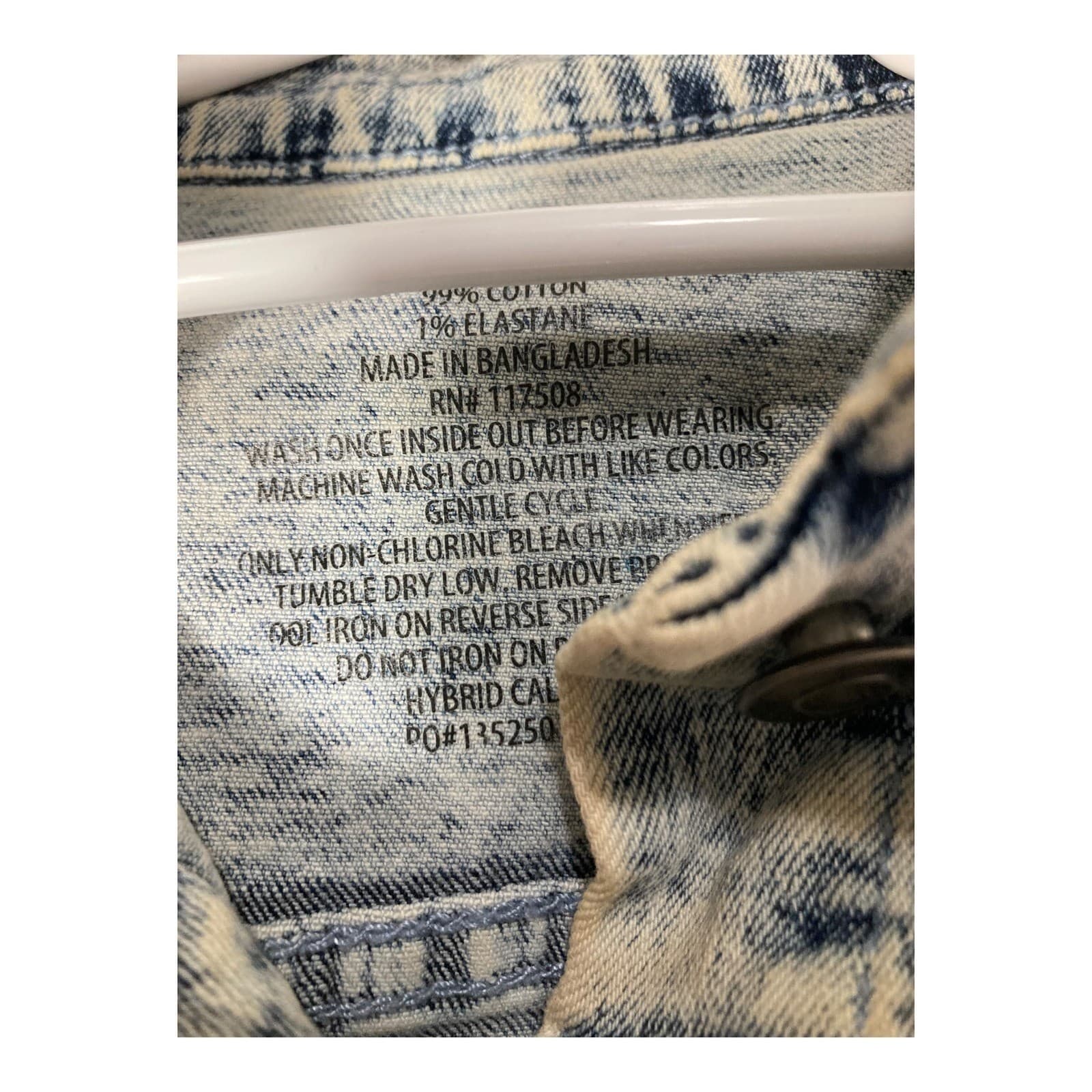 Barbie Denim Jacket Girls XS 4-5 Blue Acid Wash Embroidered Rainbow Trucker Jean - Thumbnail 8