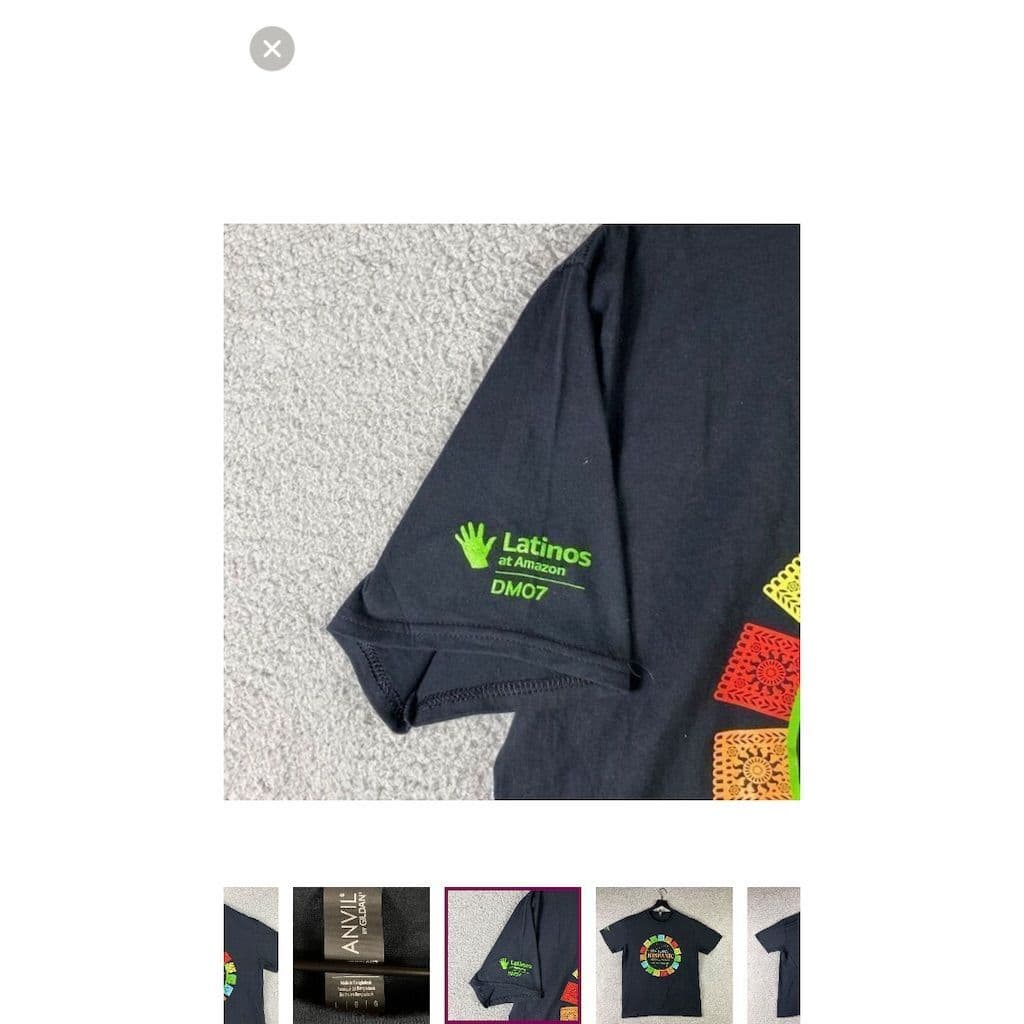 Anvil by Gildan National Hispanic Heritage Month T-Shirt Multi-Color L - Thumbnail 5