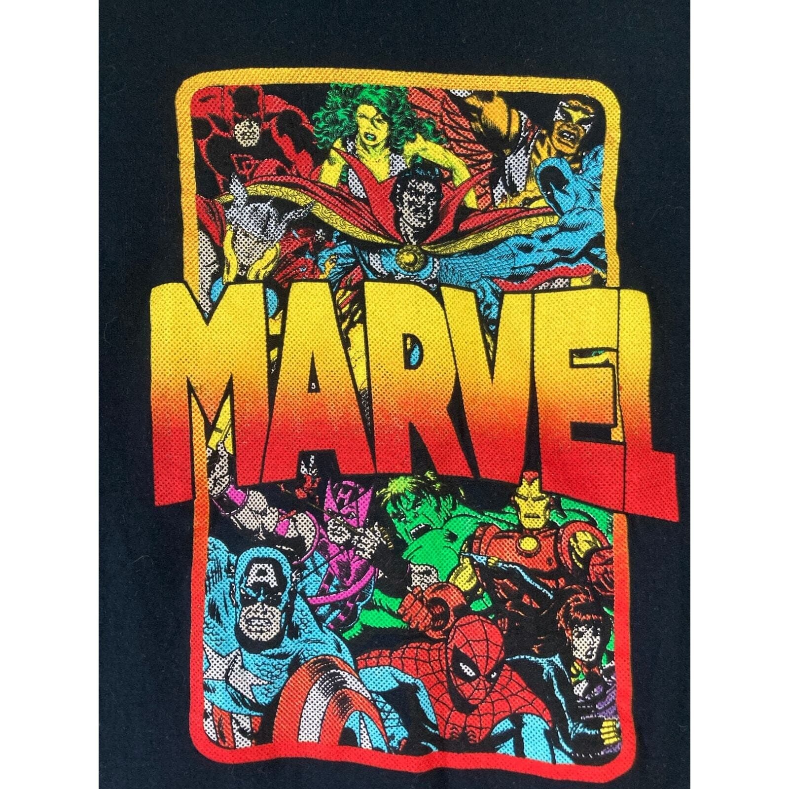 Marvel Women's Superheroes Graphic T-Shirt Black Size S Casual Top - Thumbnail 5