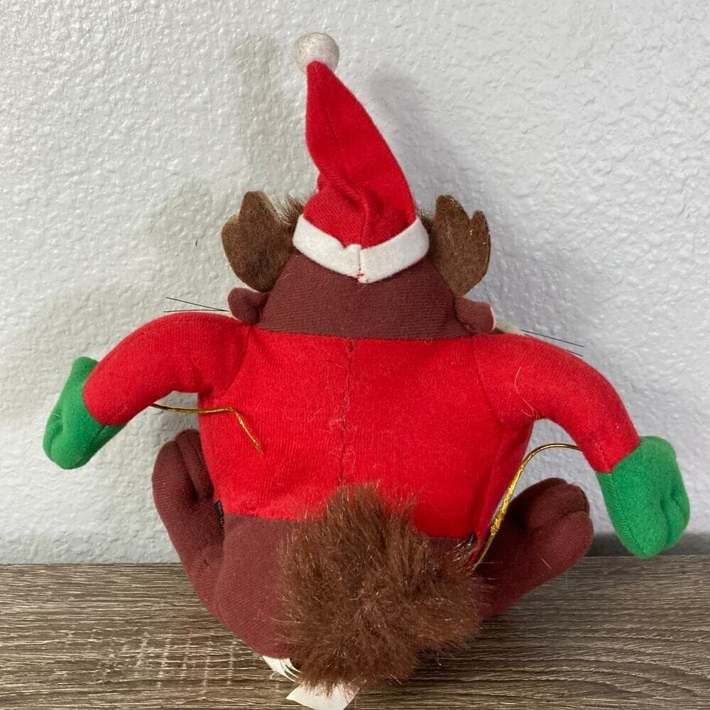 Vintage 1997 Looney Tunes Taz Santa Plush Doll Christmas Decor Warner Bros 7 in - Thumbnail 11