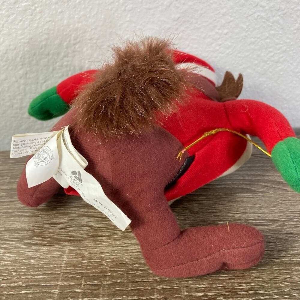 Vintage 1997 Looney Tunes Taz Santa Plush Doll Christmas Decor Warner Bros 7 in - Thumbnail 6