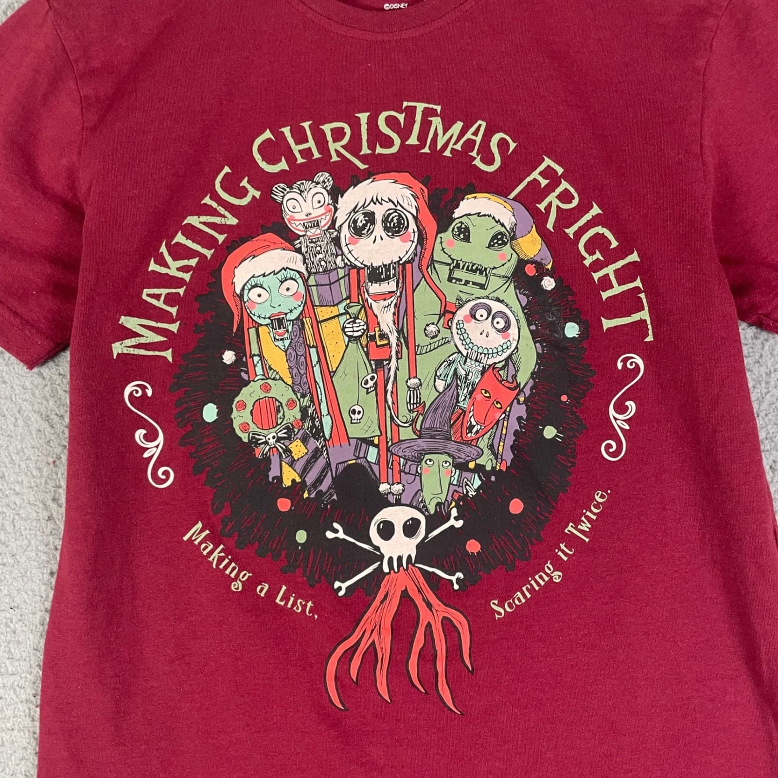 Nightmare Before Christmas Shirt Womens Small Jack Skellington Disney Halloween - Thumbnail 6