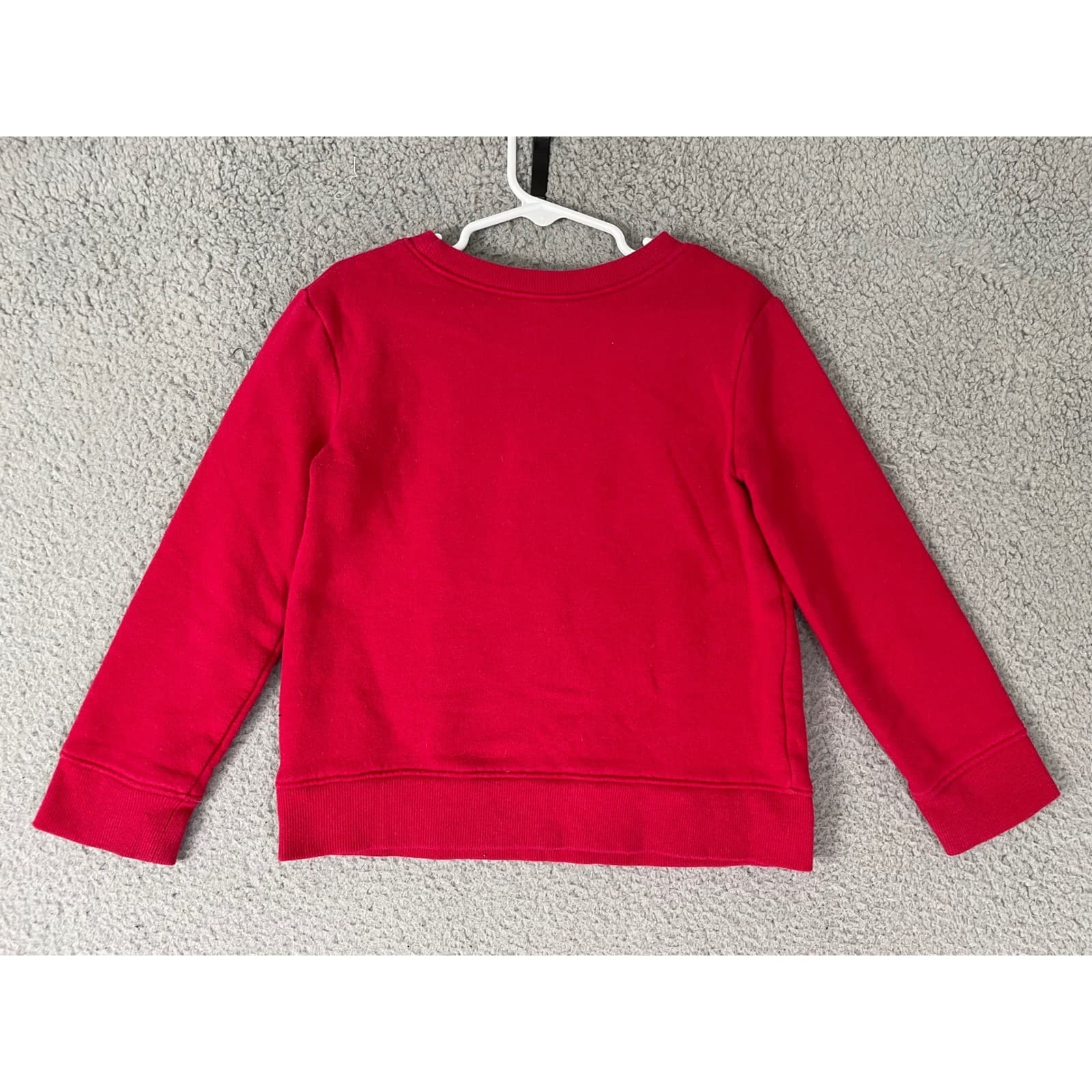 Disney Jumping Beans Red Kids Christmas Sweatshirt Mickey Mouse Size 5 - Thumbnail 5