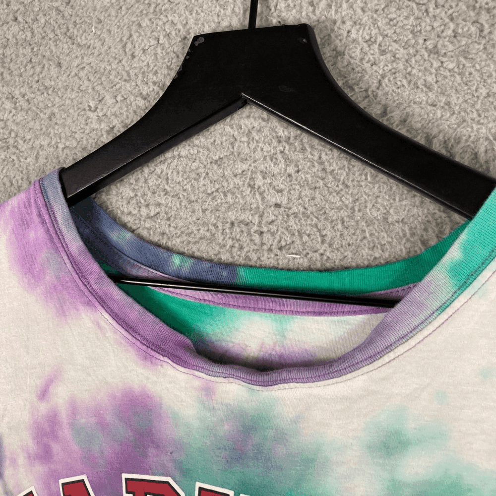 Harvard Crop Shirt Womens University Short Sleeve Tee Tie Dye Graphic 2XL XXL - Thumbnail 7