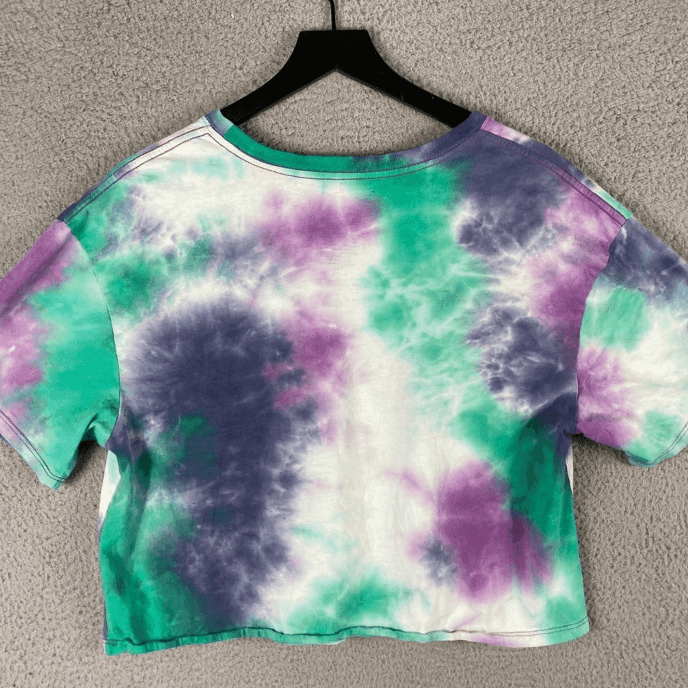 Harvard Crop Shirt Womens University Short Sleeve Tee Tie Dye Graphic 2XL XXL - Thumbnail 9