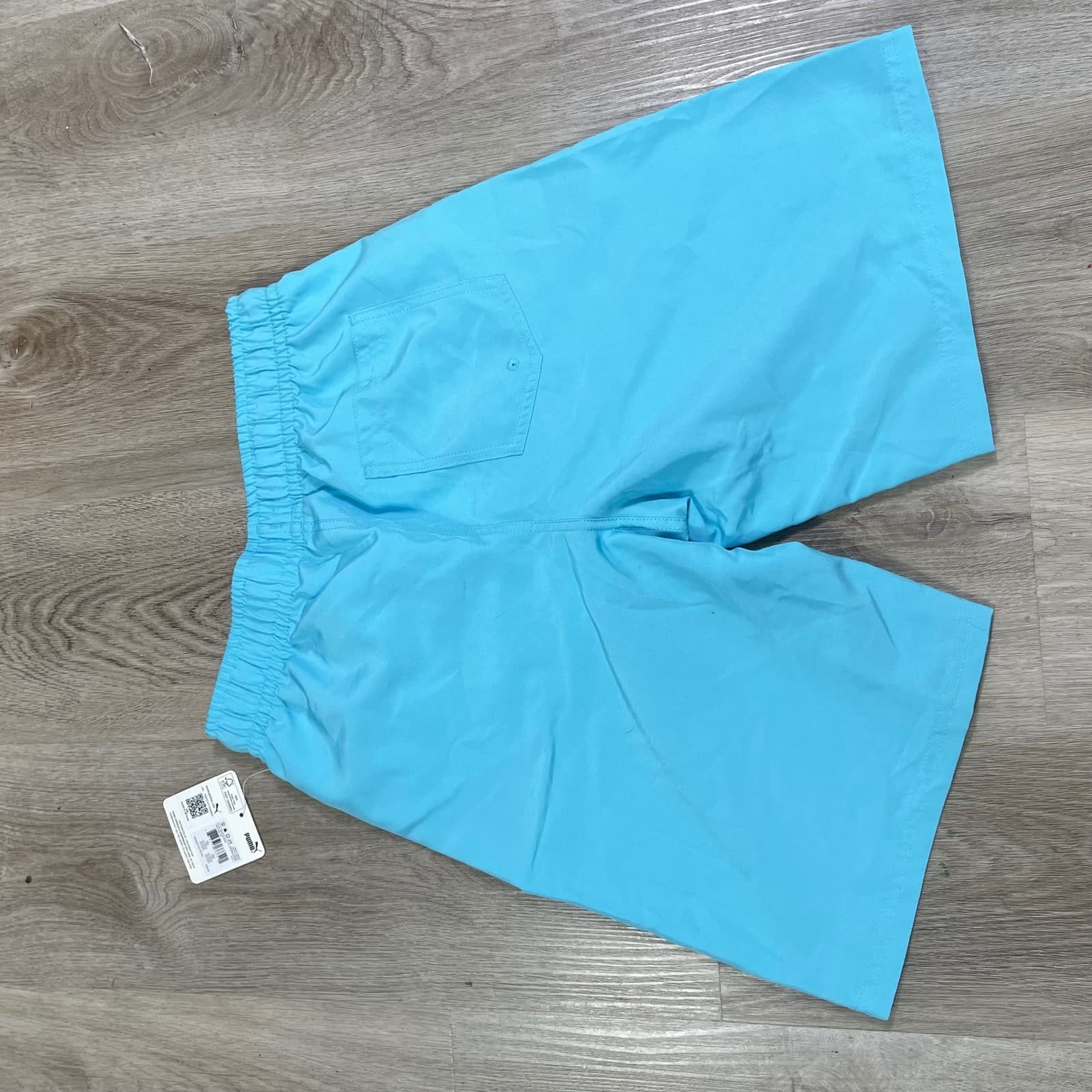 Puma Athletic Shorts Womens Large Blue Training Gym Workout Running Logo - Thumbnail 6