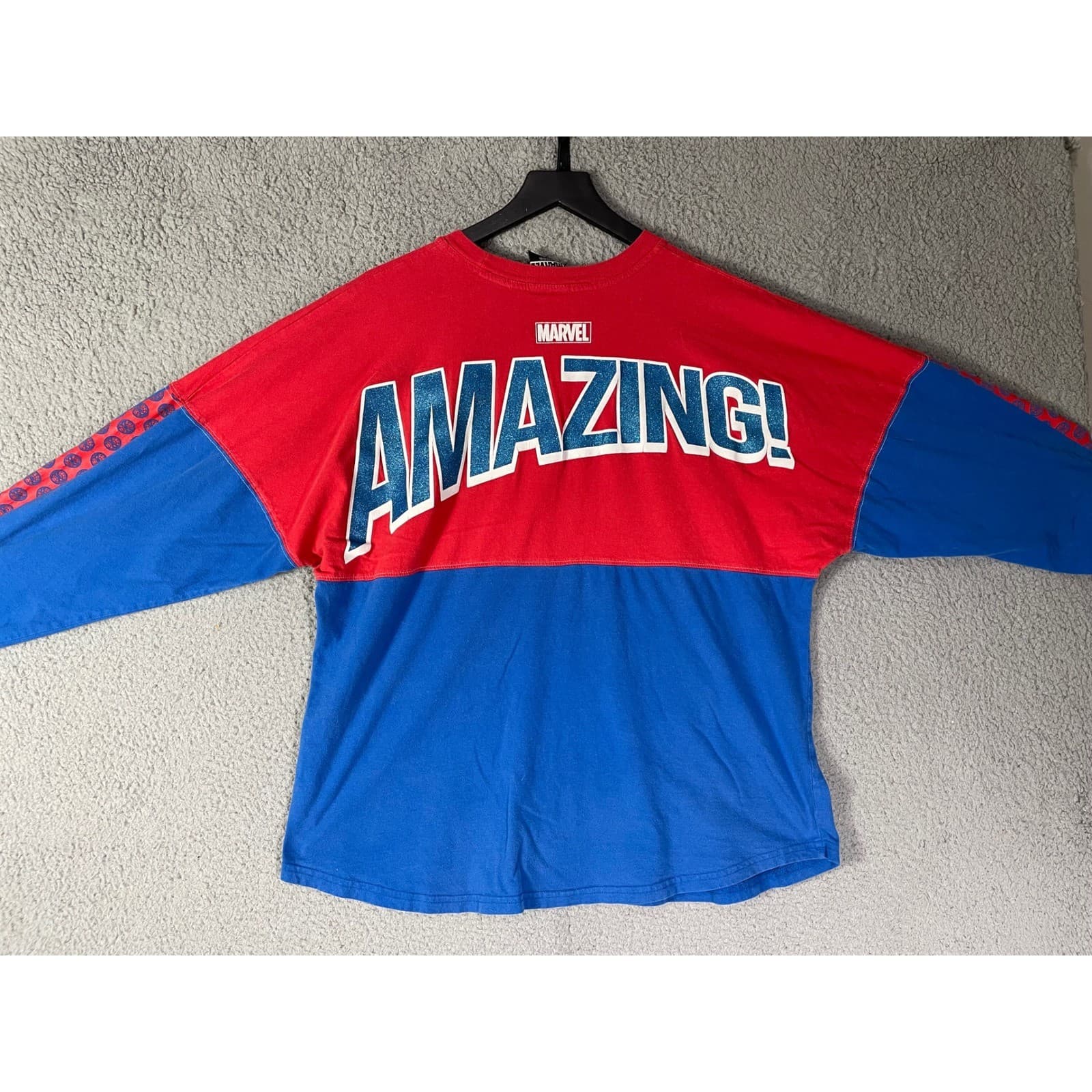 Universal Studios Marvel Spider-Man Spirit Jersey Adult Large Red Long Sleeve - Thumbnail 6
