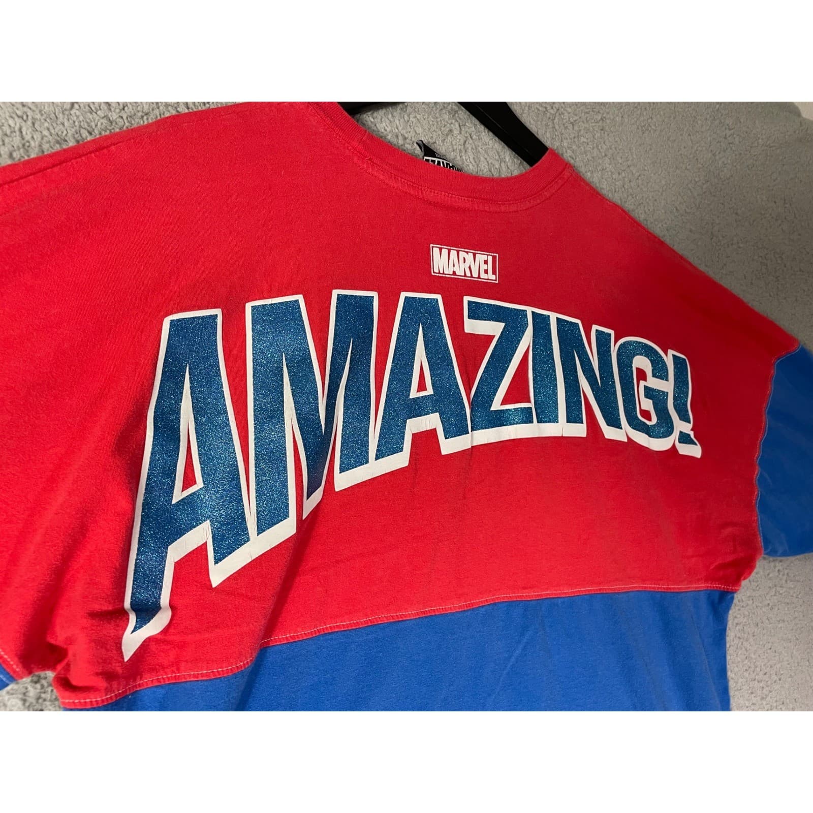 Universal Studios Marvel Spider-Man Spirit Jersey Adult Large Red Long Sleeve - Thumbnail 9