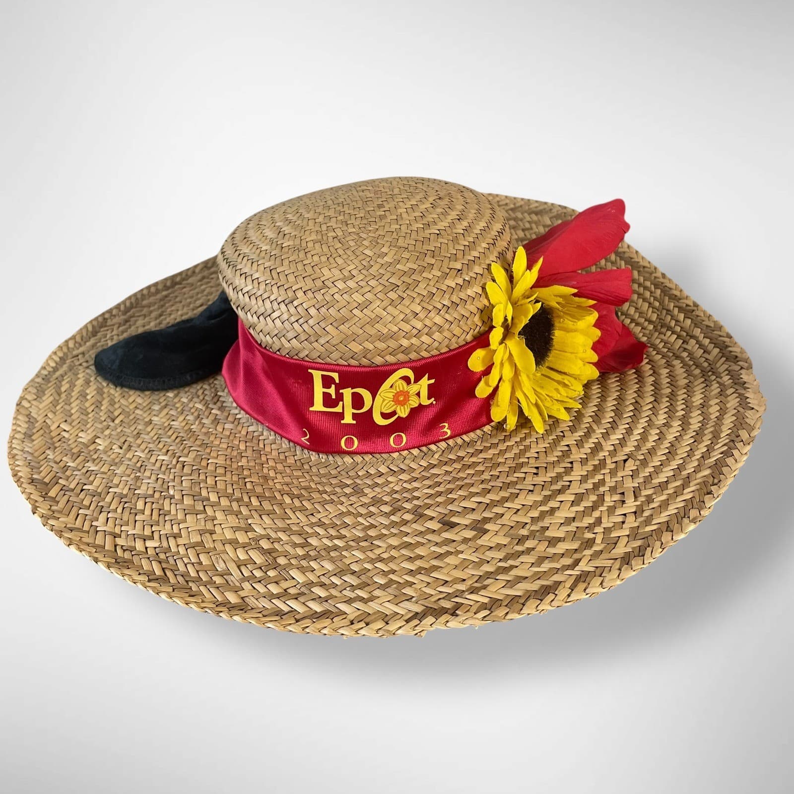 Disney Epcot Flower Garden Festival 2003 10th Anniversary Straw Hat Small