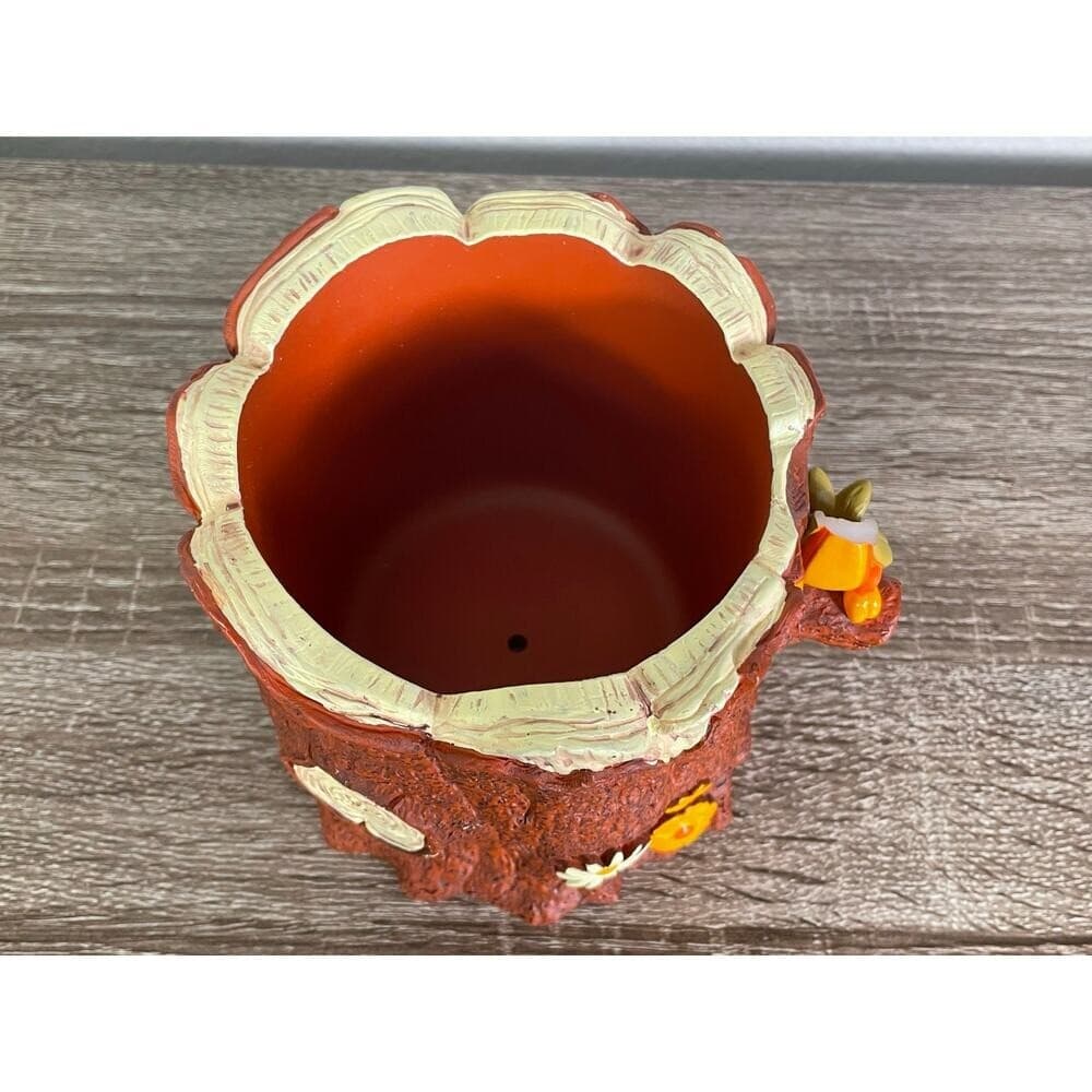 Disney Winnie the Pooh Tree Stump Ceramic Planter Decorative Display - Thumbnail 5