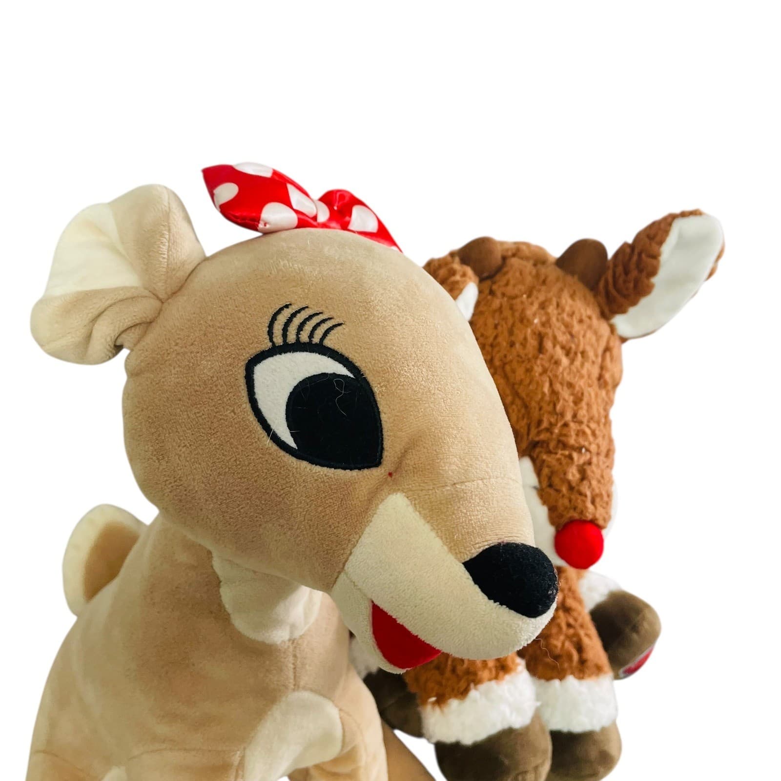Rudolph Clarice Plush Lot Red Nosed Reindeer Christmas SeaWorld Busch Gardens - Thumbnail 8
