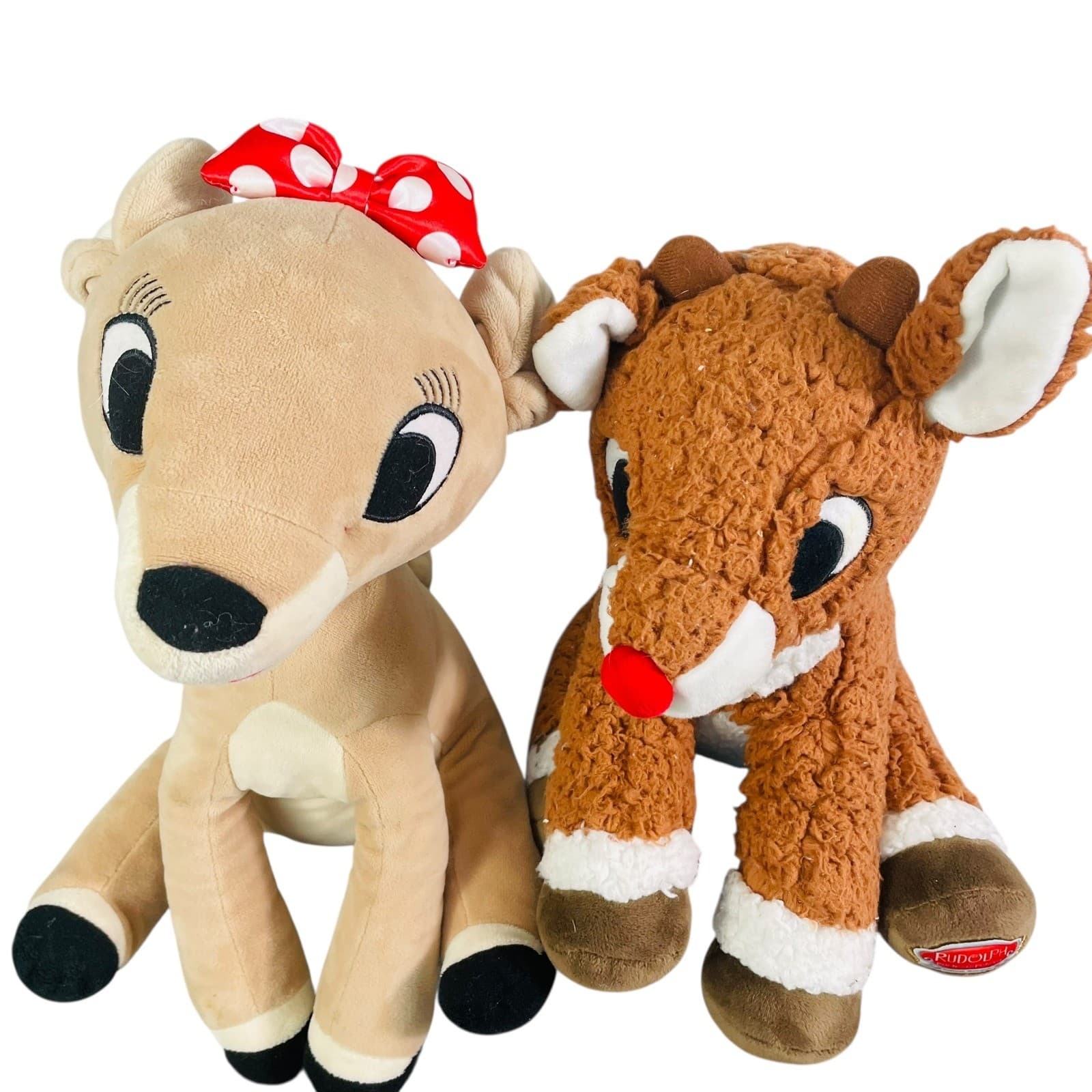 Rudolph Clarice Plush Lot Red Nosed Reindeer Christmas SeaWorld Busch Gardens - Thumbnail 7