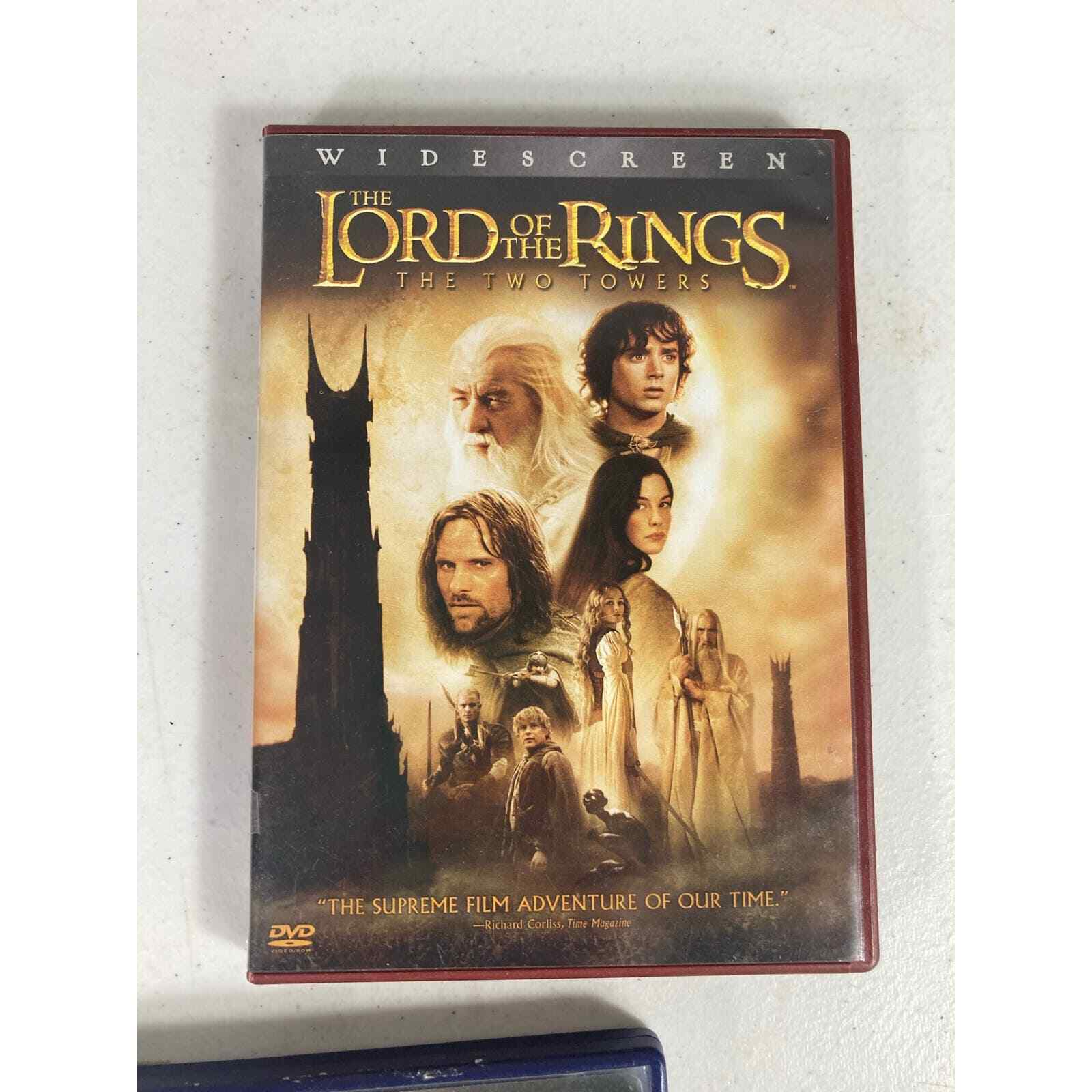 Lord of the Rings DVD Trilogy Lot Fellowship Two Towers Return King Movie Set - Thumbnail 2