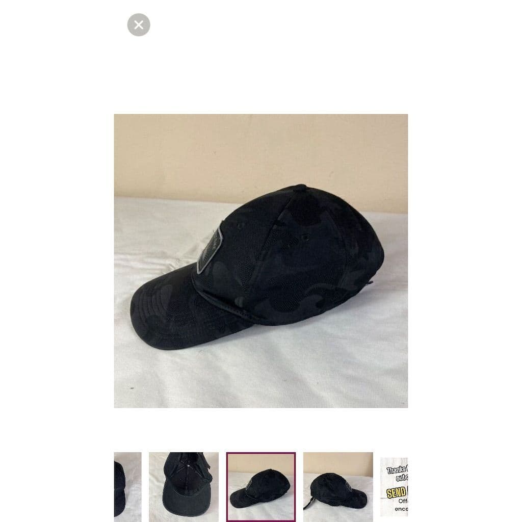 Yellowstone Camo Baseball Cap Mens Black Outdoor Adventure Hat Adjustable - Thumbnail 9