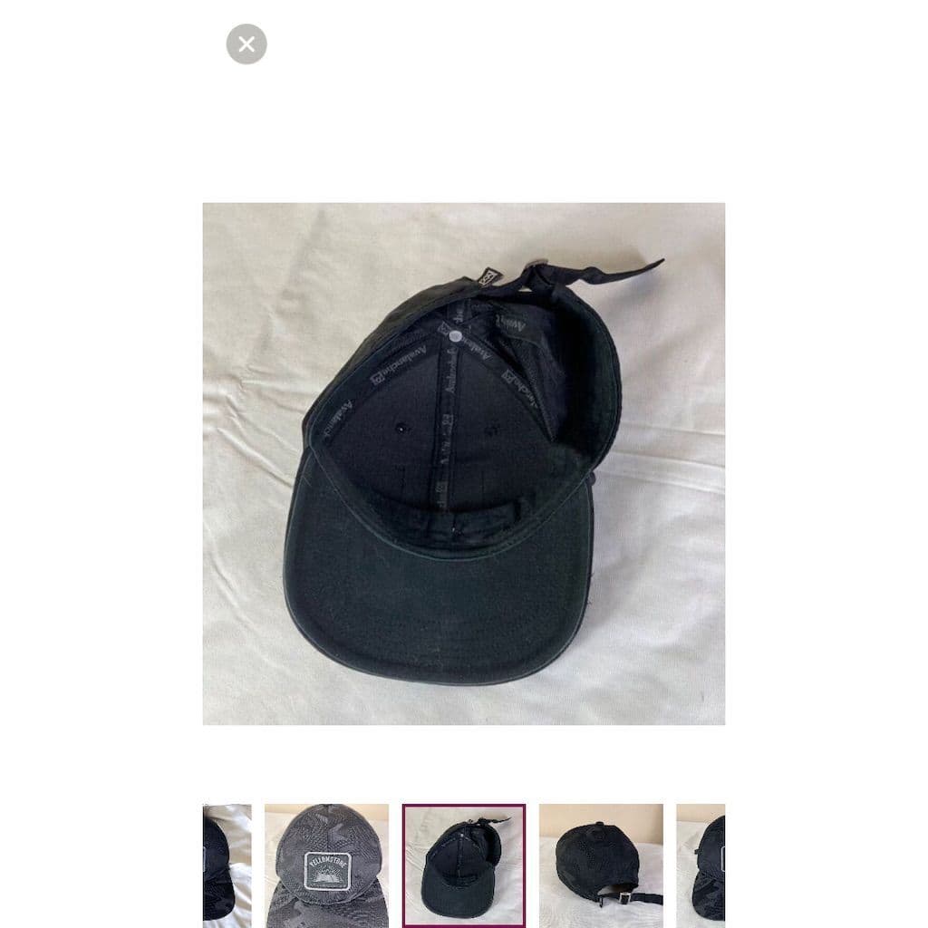 Yellowstone Camo Baseball Cap Mens Black Outdoor Adventure Hat Adjustable - Thumbnail 4