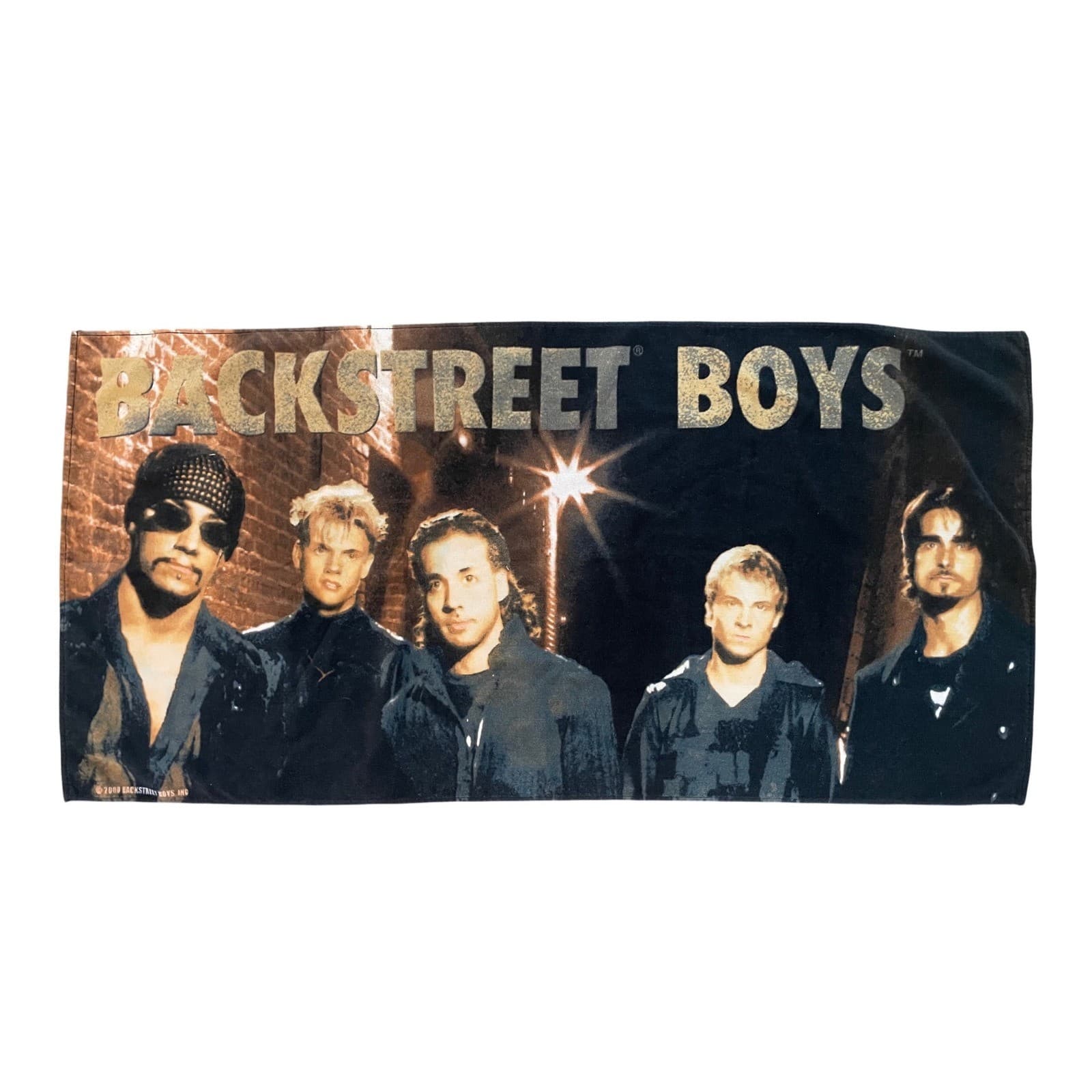 Backstreet Boys 2000 Towel BSB Black Blue Boy Band Y2K Beach Bath