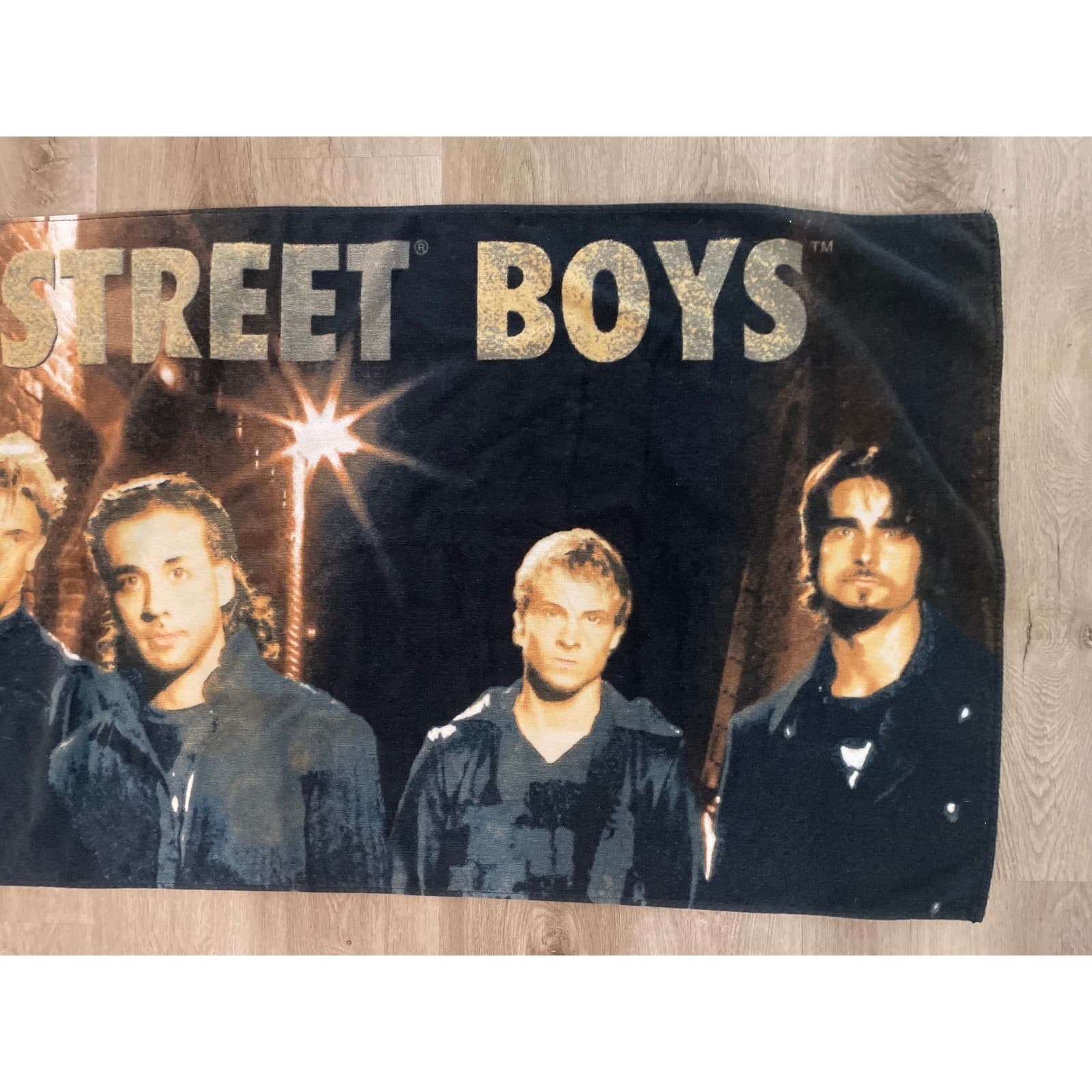 Backstreet Boys 2000 Towel BSB Black Blue Boy Band Y2K Beach Bath - Thumbnail 3