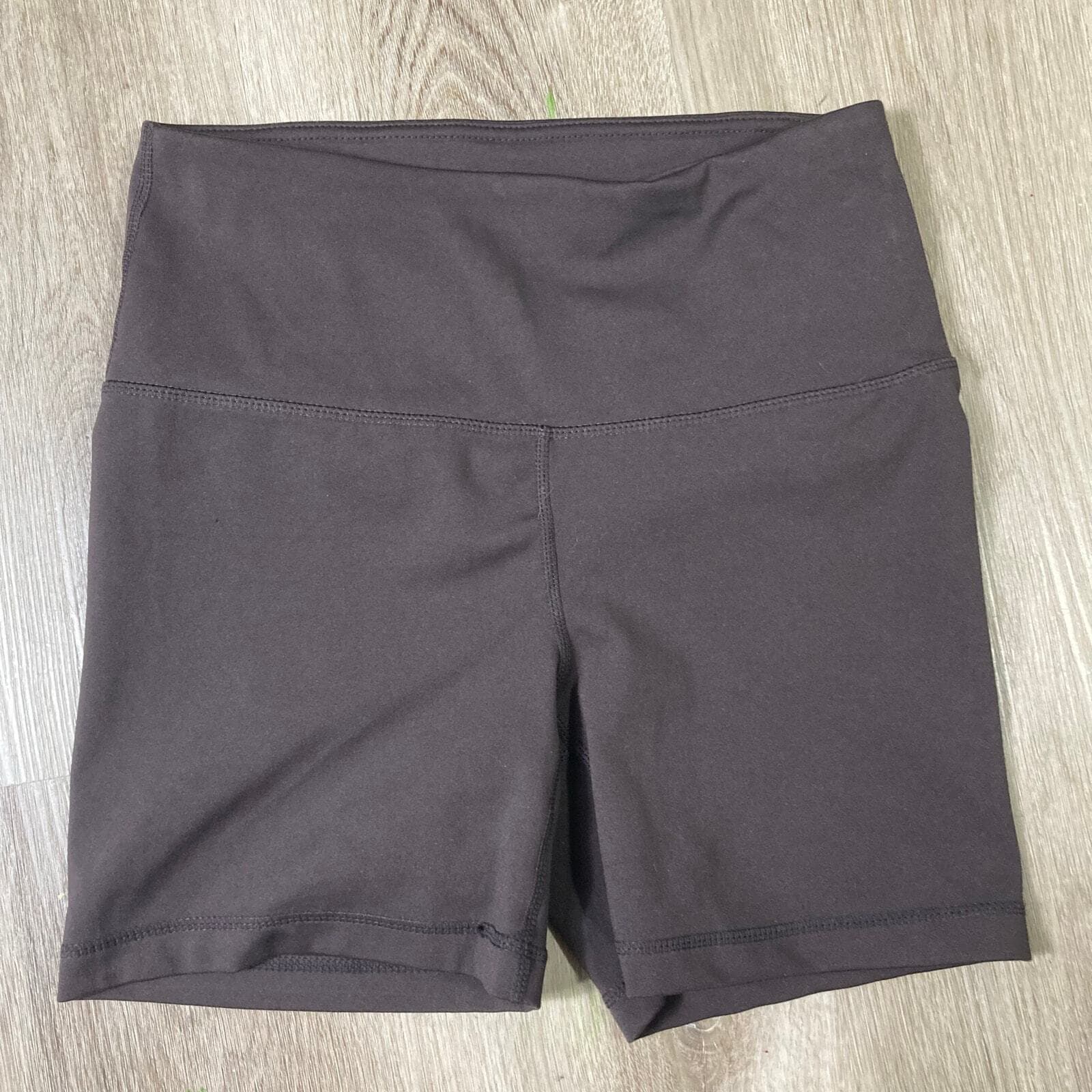 Womens Biker Shorts Size Small Black High Waist Activewear Workout Stretch - Thumbnail 5