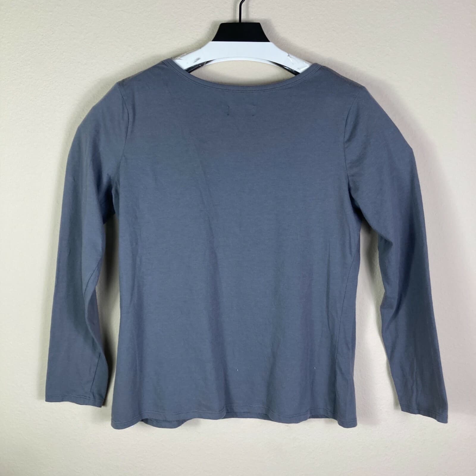 Wondershop Christmas Pajama Top Womens Large Oh What Fun Gray Long Sleeve - Thumbnail 9