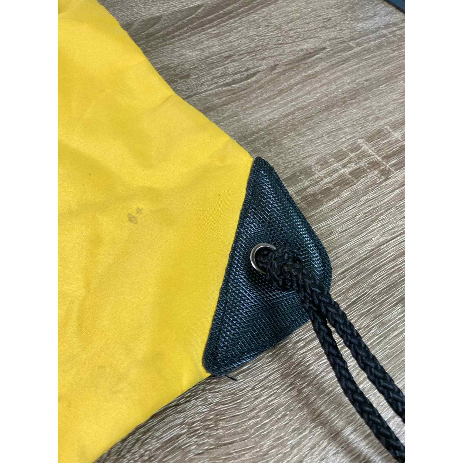 Vintage Cheerios Racing Drawstring Bag Richard Petty 43 NASCAR Promo Yellow - Thumbnail 6
