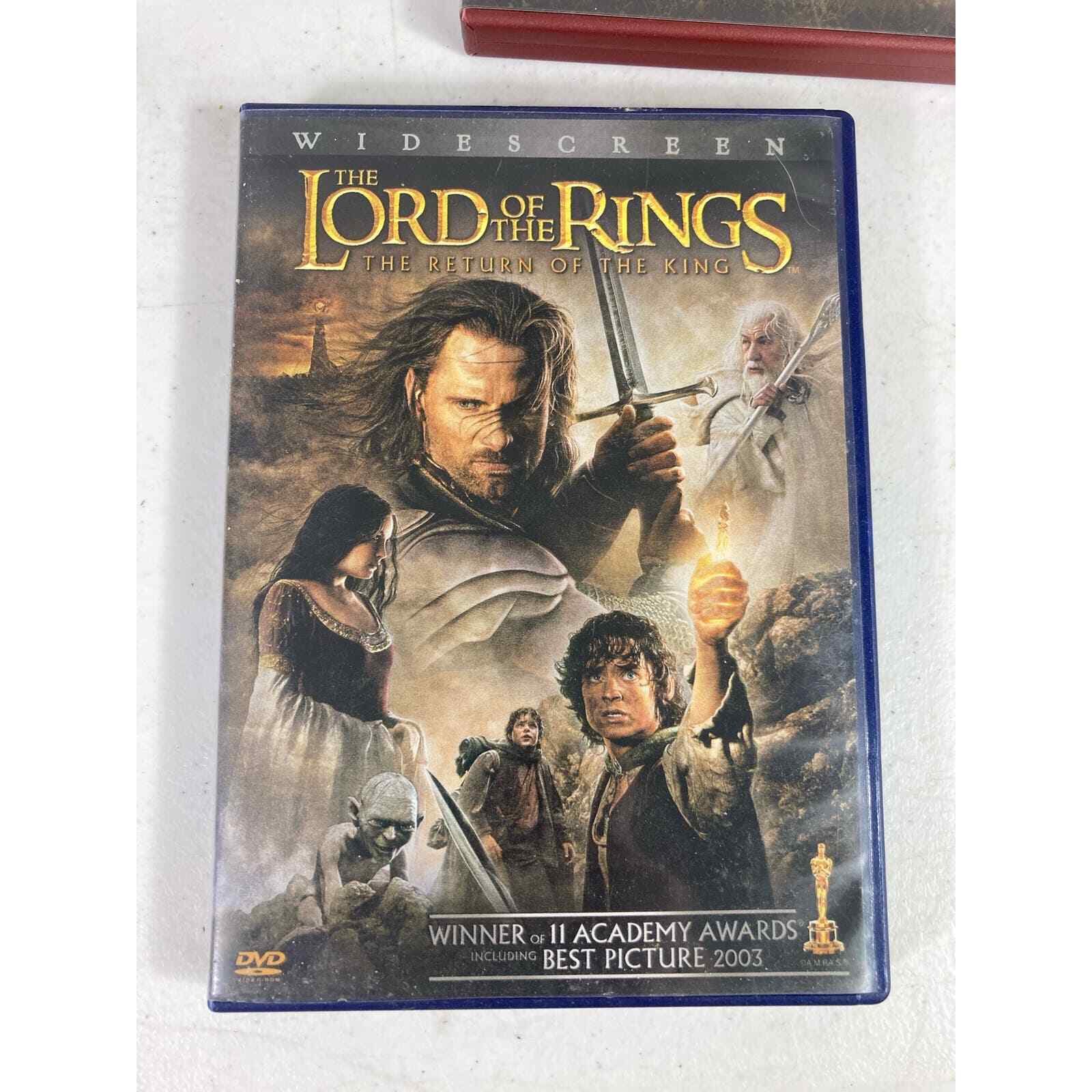 Lord of the Rings DVD Trilogy Lot Fellowship Two Towers Return King Movie Set - Thumbnail 4