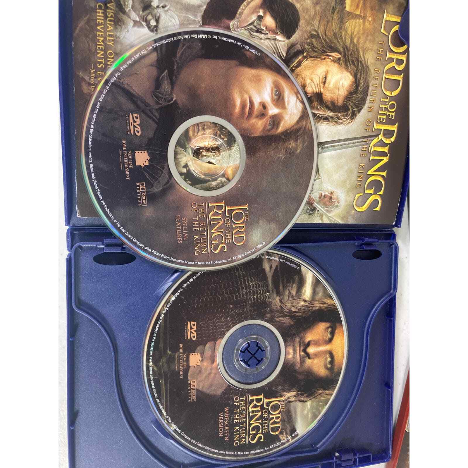 Lord of the Rings DVD Trilogy Lot Fellowship Two Towers Return King Movie Set - Thumbnail 10