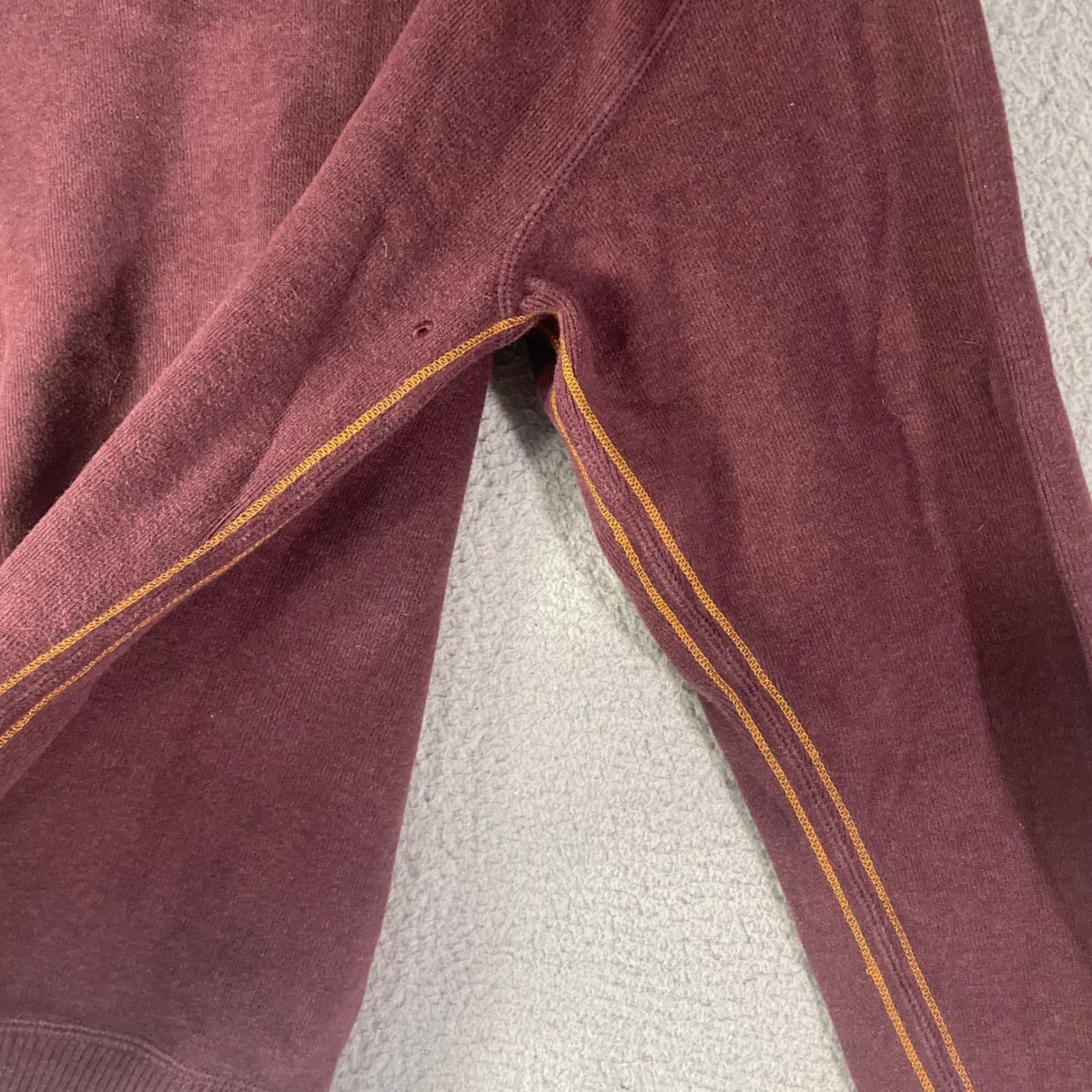 Tommy Bahama Flipshore Sweatshirt Mens Large Reversible Half Zip Burgundy - Thumbnail 8