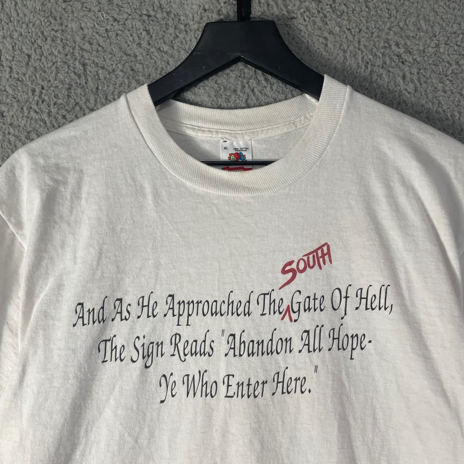 Vintage Florida Gators FSU Rivalry T Shirt XL 1990 91 South Gate Hell Tee - Thumbnail 5