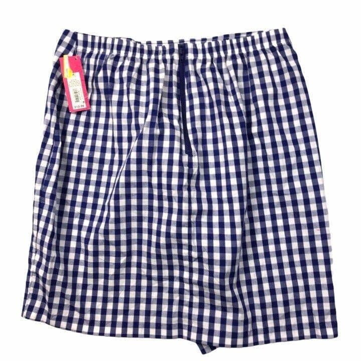 Xhilaration Skirt Womens Medium Blue White Plaid Ruffle Mini Y2K Preppy - Thumbnail 2