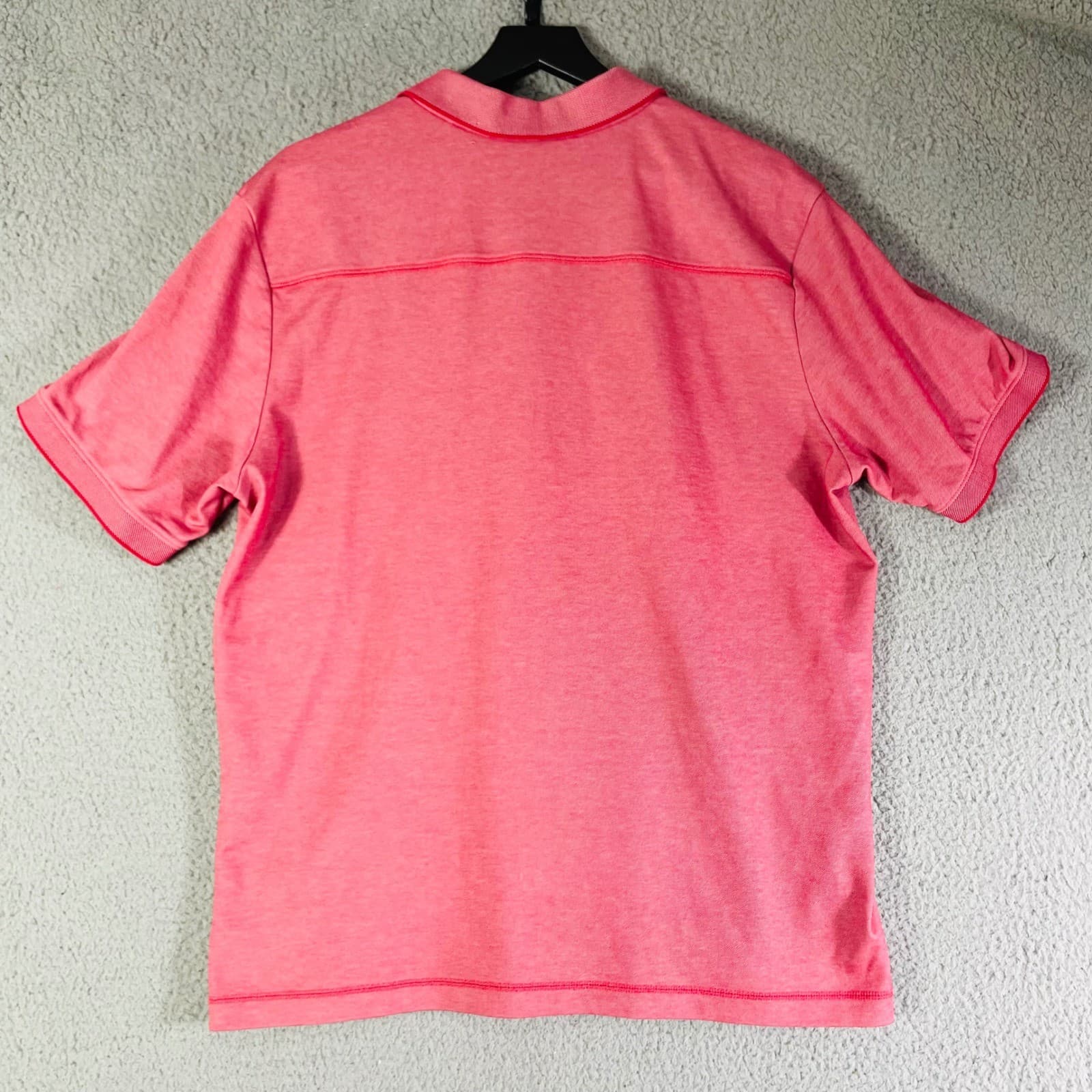 Tommy Bahama Polo Shirt Mens Large Pink Short Sleeve Golf Casual Marlin - Thumbnail 4