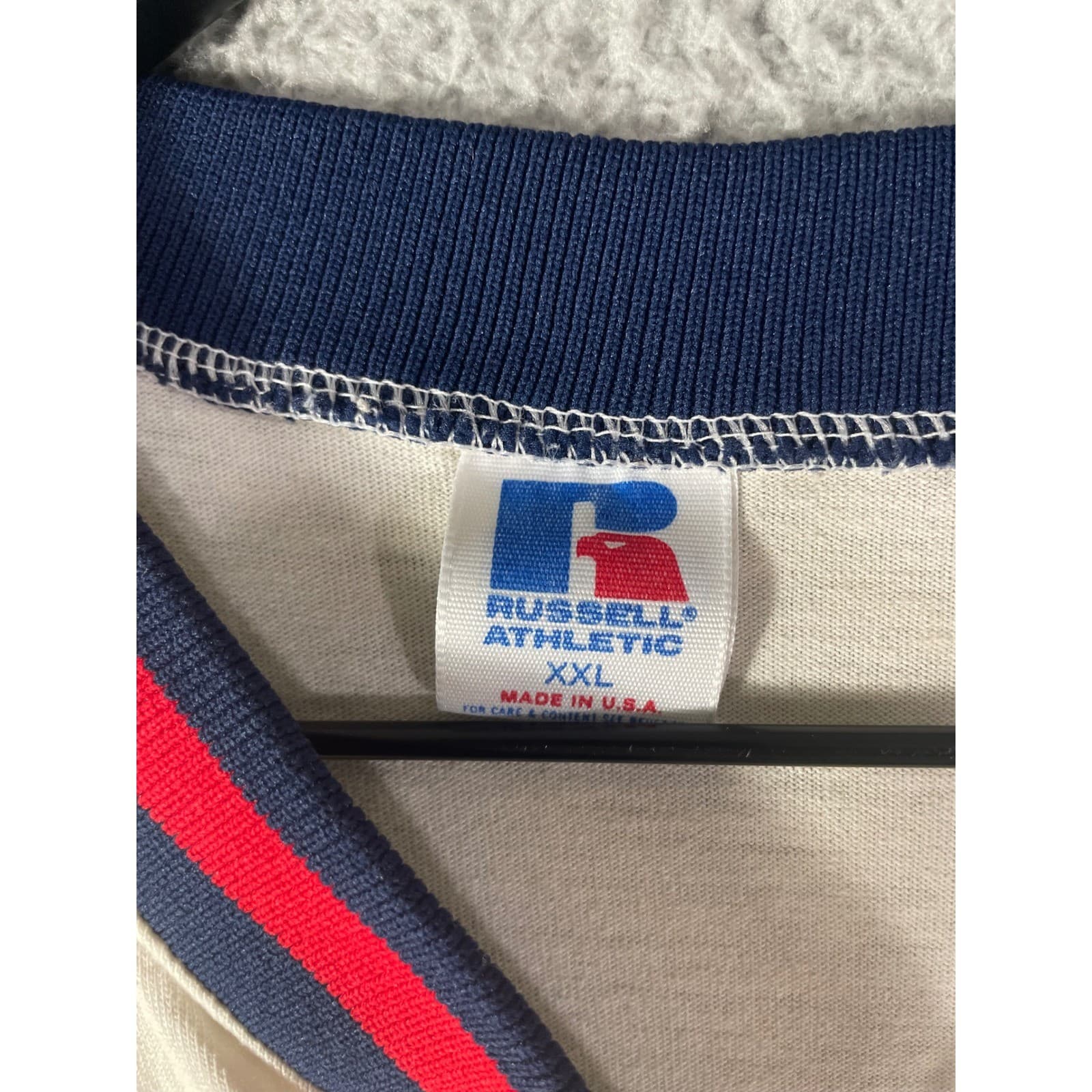 Vintage 90s Atlanta Braves Jersey Mens L Russell Athletic MLB Button Front USA - Thumbnail 3