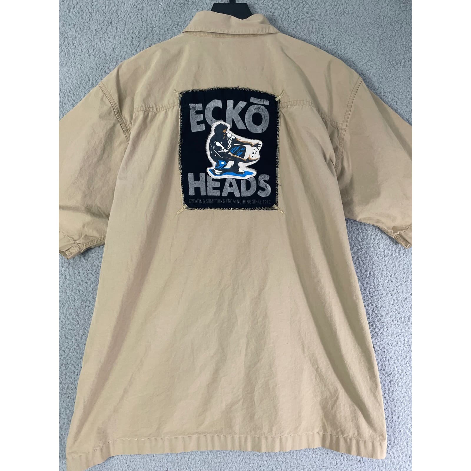 Vintage Ecko Unltd Shirt Mens XL Button Up Ecko Heads Patch Y2K Hip Hop - Thumbnail 12