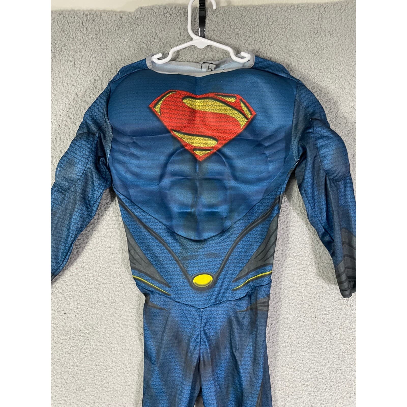 Superman Costume Kids Small Rubies Man of Steel Jumpsuit DC Comics Halloween - Thumbnail 3