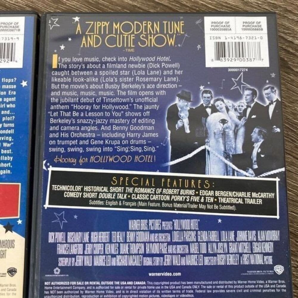 Busby Berkeley Collection Vol 2 DVD Gold Diggers 1937 Hollywood Hotel 4 Disc - Thumbnail 13