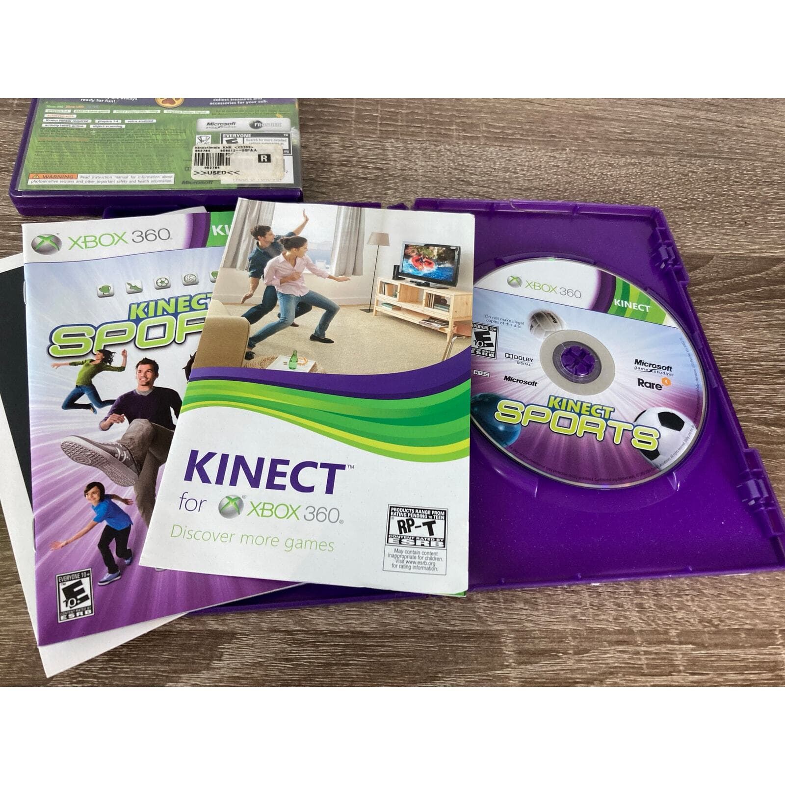Xbox 360 Game Lot Kinect Sports Kinectimals Shrek PocketBike Racer 4 Games - Thumbnail 7