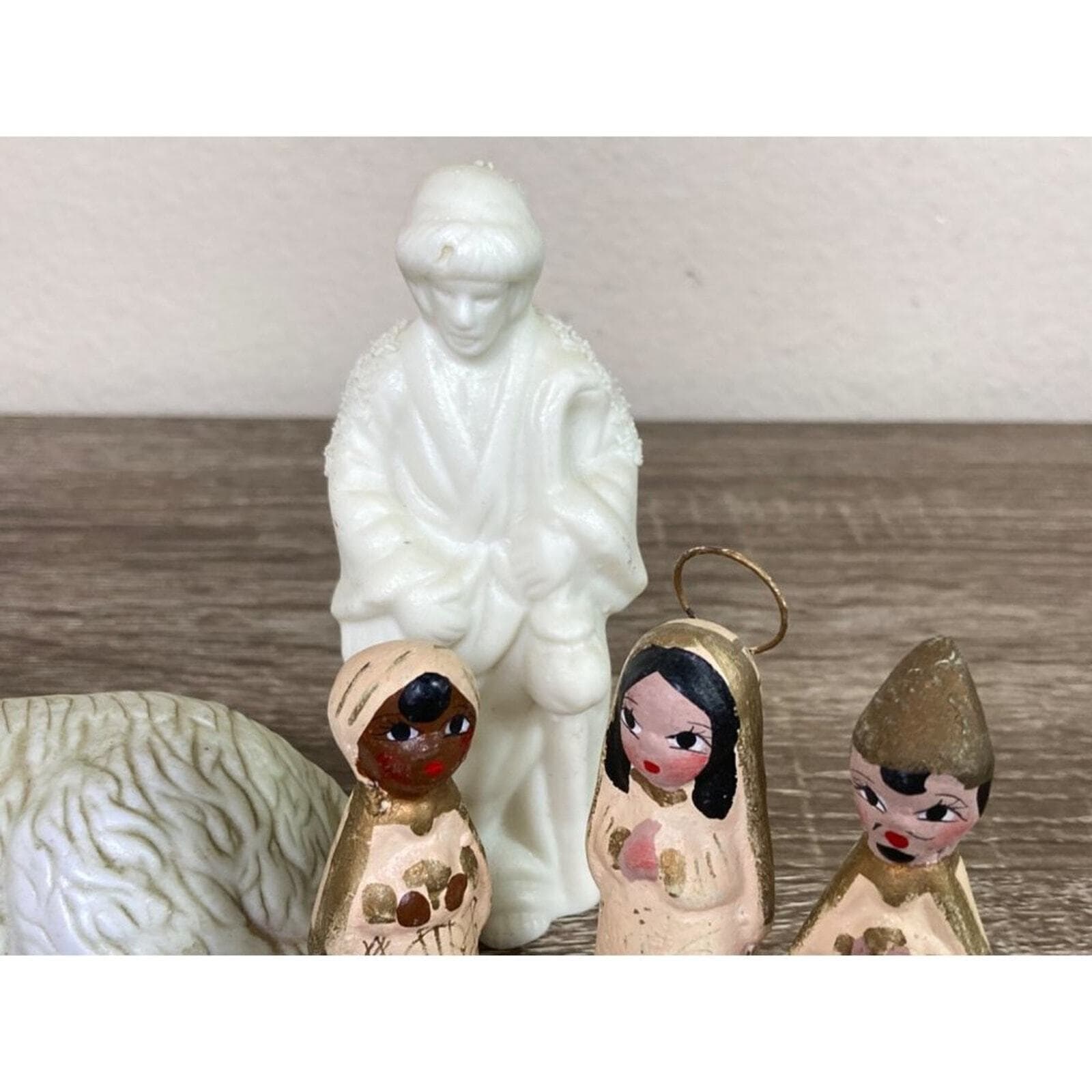 Vintage Christmas Nativity Set Ceramic Figurines Jesus Manger Scene Assorted - Thumbnail 3