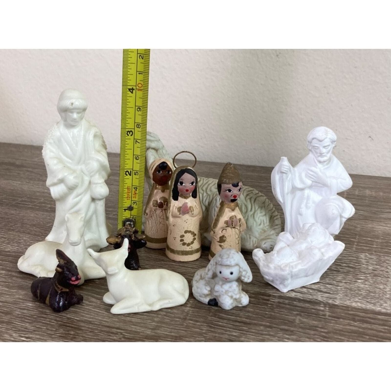 Vintage Christmas Nativity Set Ceramic Figurines Jesus Manger Scene Assorted - Thumbnail 10